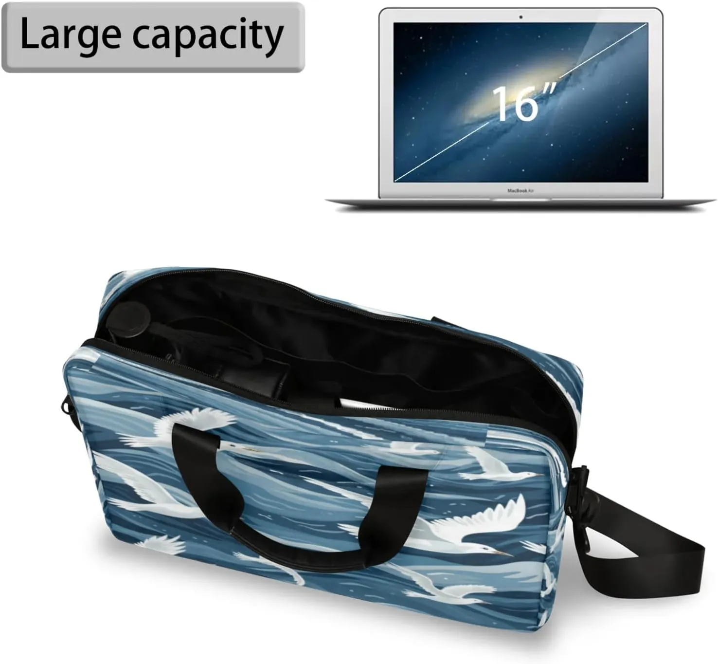 Laptop Shoulder Bag Compatible with Handle, Messenger Shoulder Case for Laptop or Tablet, Laptop Carrying Case