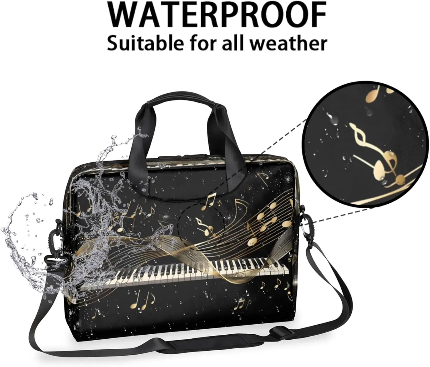 Laptop Shoulder Bag Compatible with Handle, Messenger Shoulder Case for Laptop or Tablet, Laptop Carrying Case