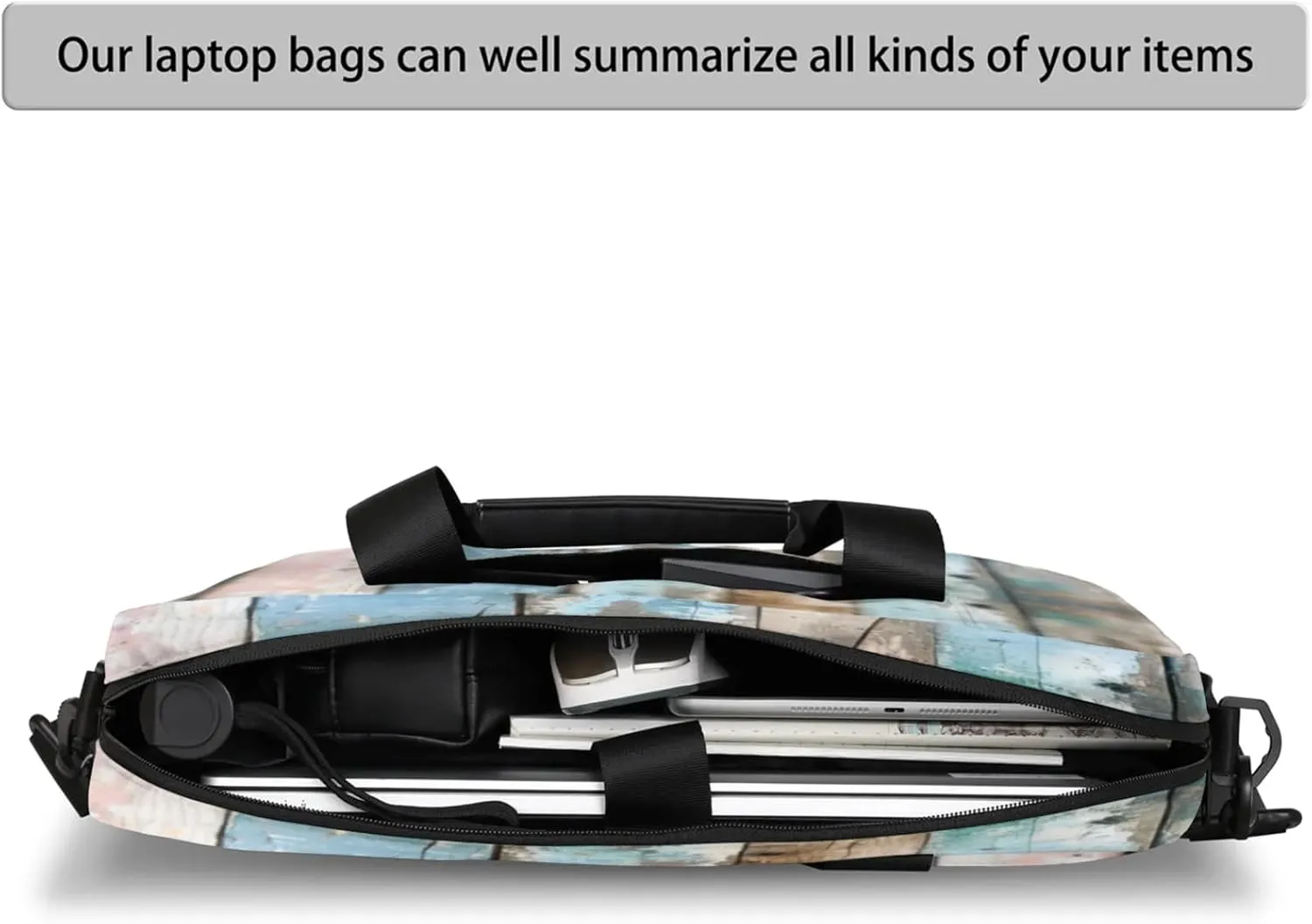 Laptop Shoulder Bag Compatible with Handle, Messenger Shoulder Case for Laptop or Tablet, Laptop Carrying Case