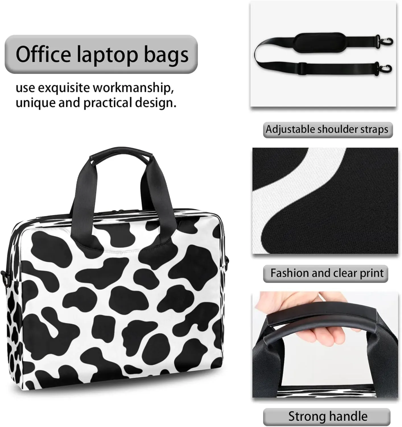 Laptop Shoulder Bag Compatible with Handle, Messenger Shoulder Case for Laptop or Tablet, Laptop Carrying Case