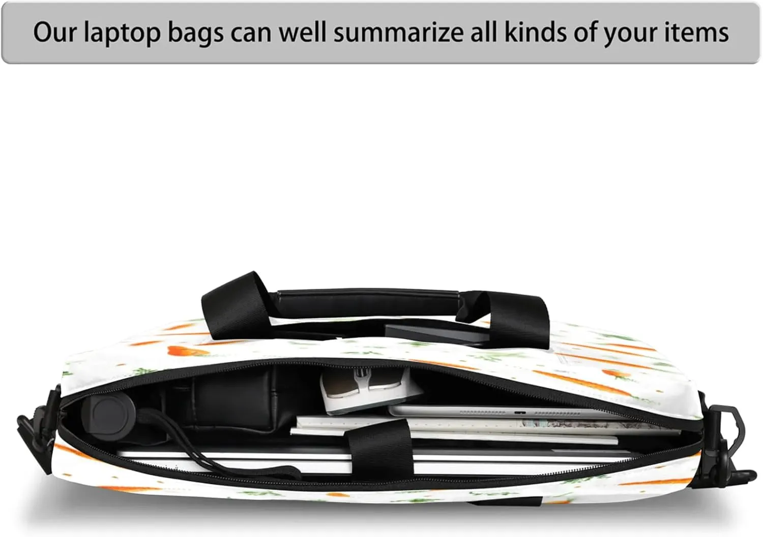 Laptop Shoulder Bag Compatible with Handle, Messenger Shoulder Case for Laptop or Tablet, Laptop Carrying Case