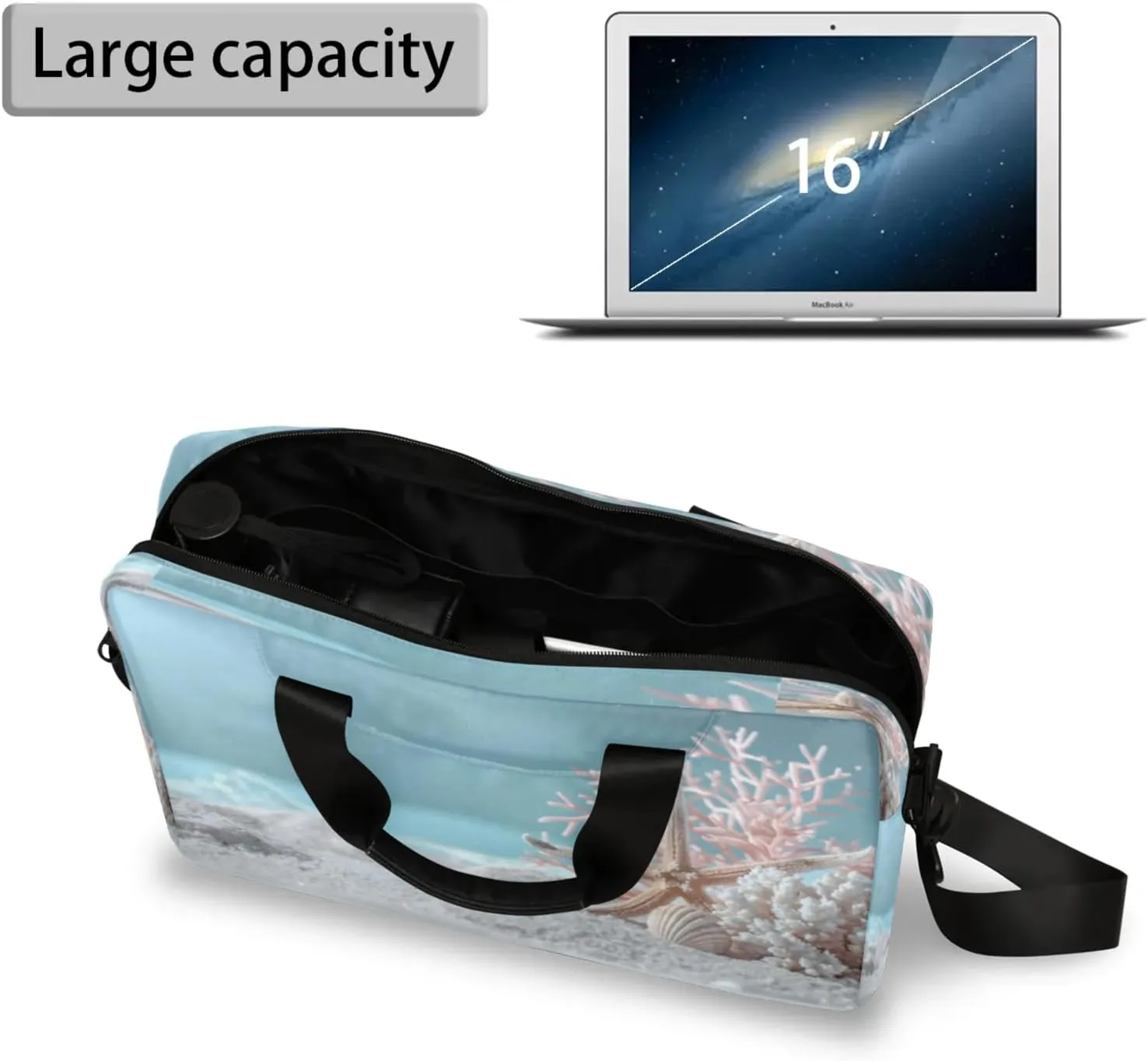 Laptop Shoulder Bag Compatible with Handle, Messenger Shoulder Case for Laptop or Tablet, Laptop Carrying Case