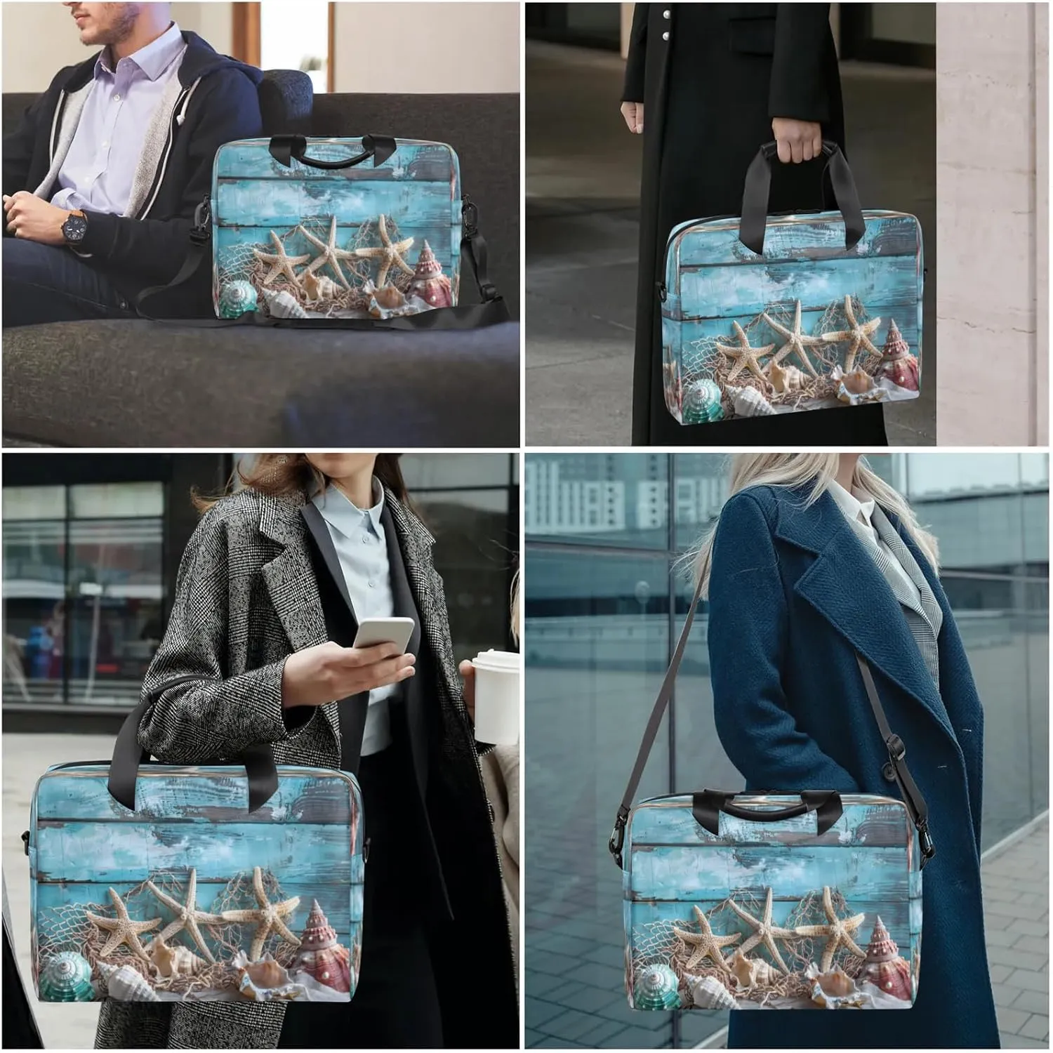 Laptop Shoulder Bag Compatible with Handle, Messenger Shoulder Case for Laptop or Tablet, Laptop Carrying Case