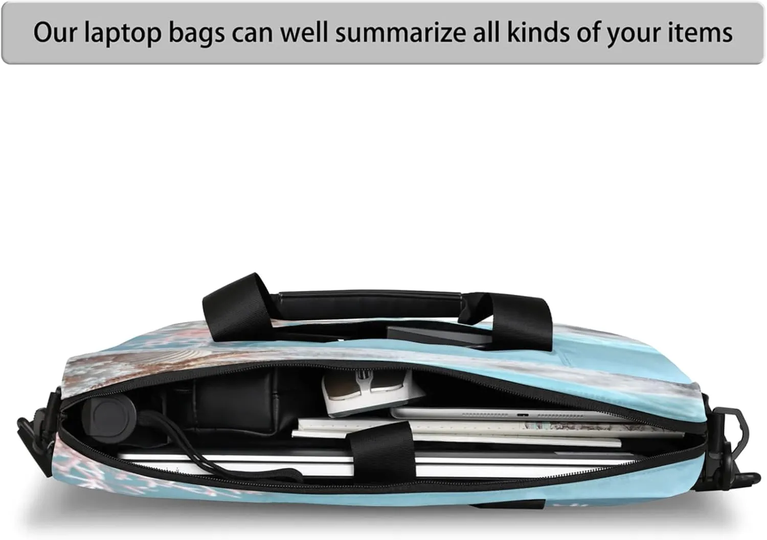 Laptop Shoulder Bag Compatible with Handle, Messenger Shoulder Case for Laptop or Tablet, Laptop Carrying Case