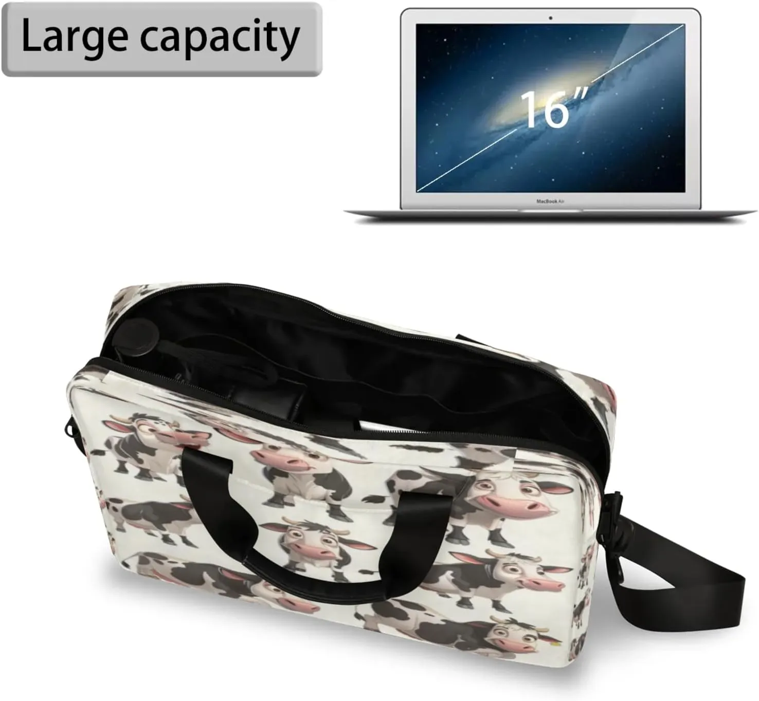 Laptop Shoulder Bag Compatible with Handle, Messenger Shoulder Case for Laptop or Tablet, Laptop Carrying Case