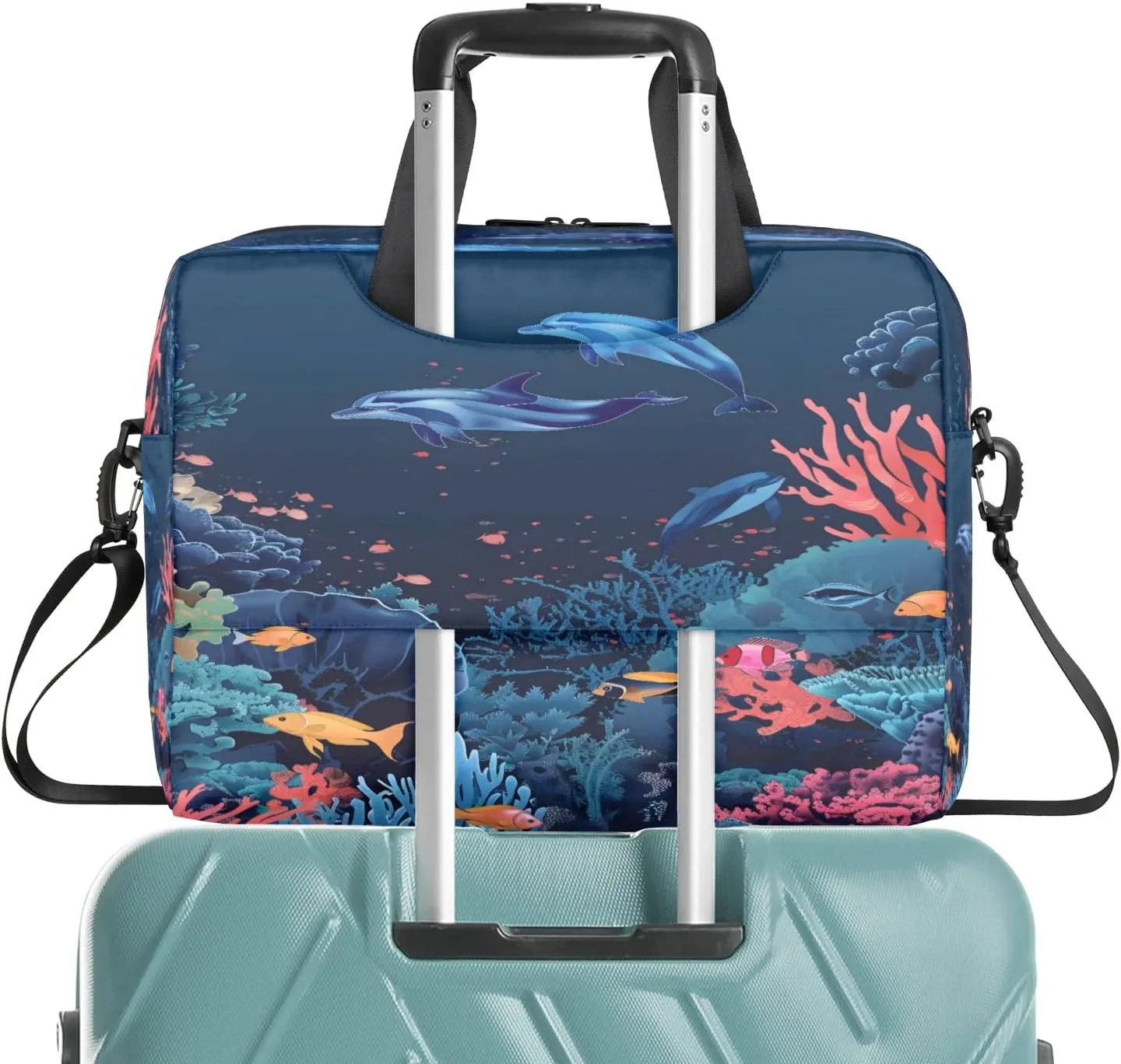 Laptop Shoulder Bag Compatible with Handle, Messenger Shoulder Case for Laptop or Tablet, Laptop Carrying Case