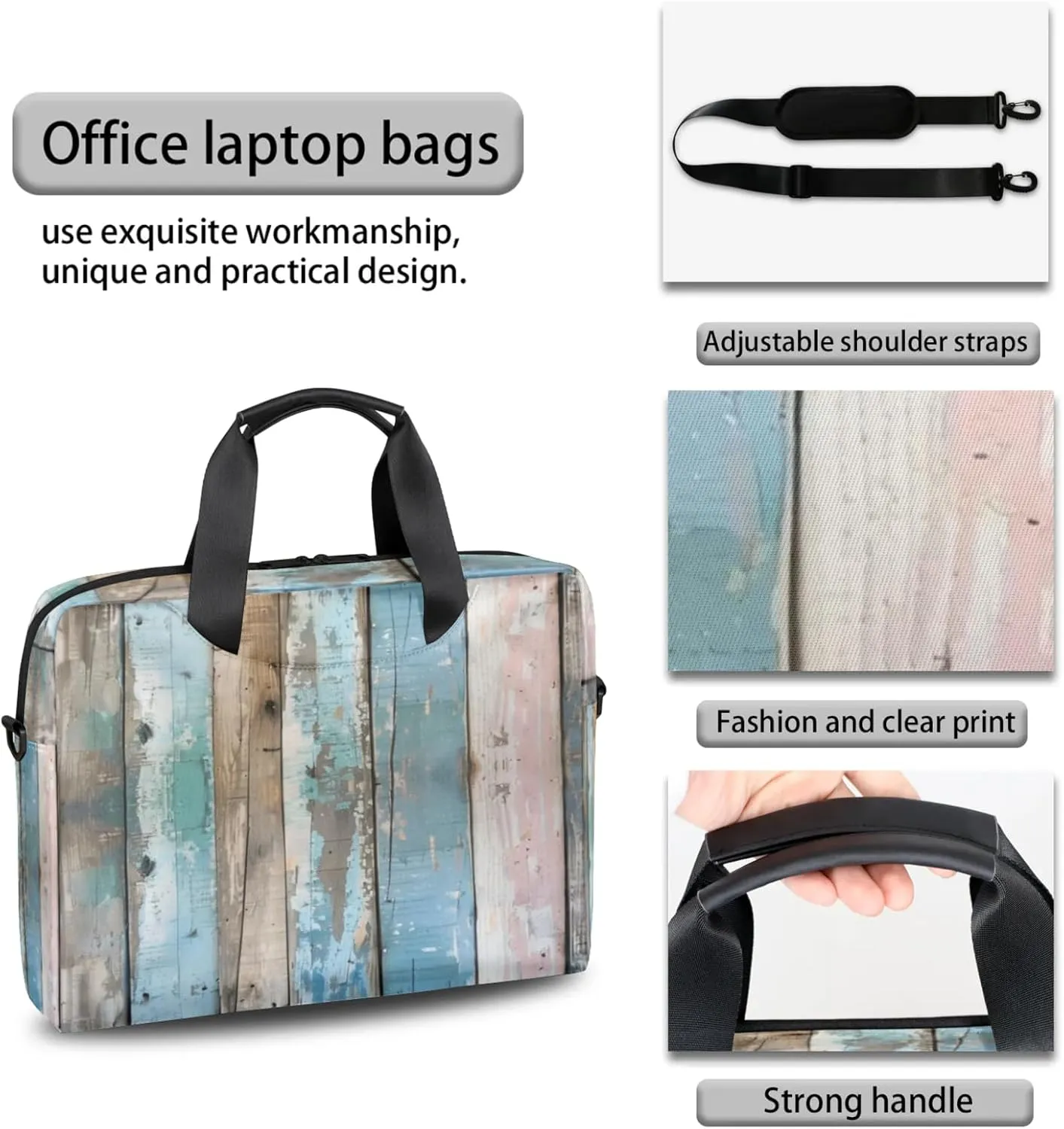 Laptop Shoulder Bag Compatible with Handle, Messenger Shoulder Case for Laptop or Tablet, Laptop Carrying Case