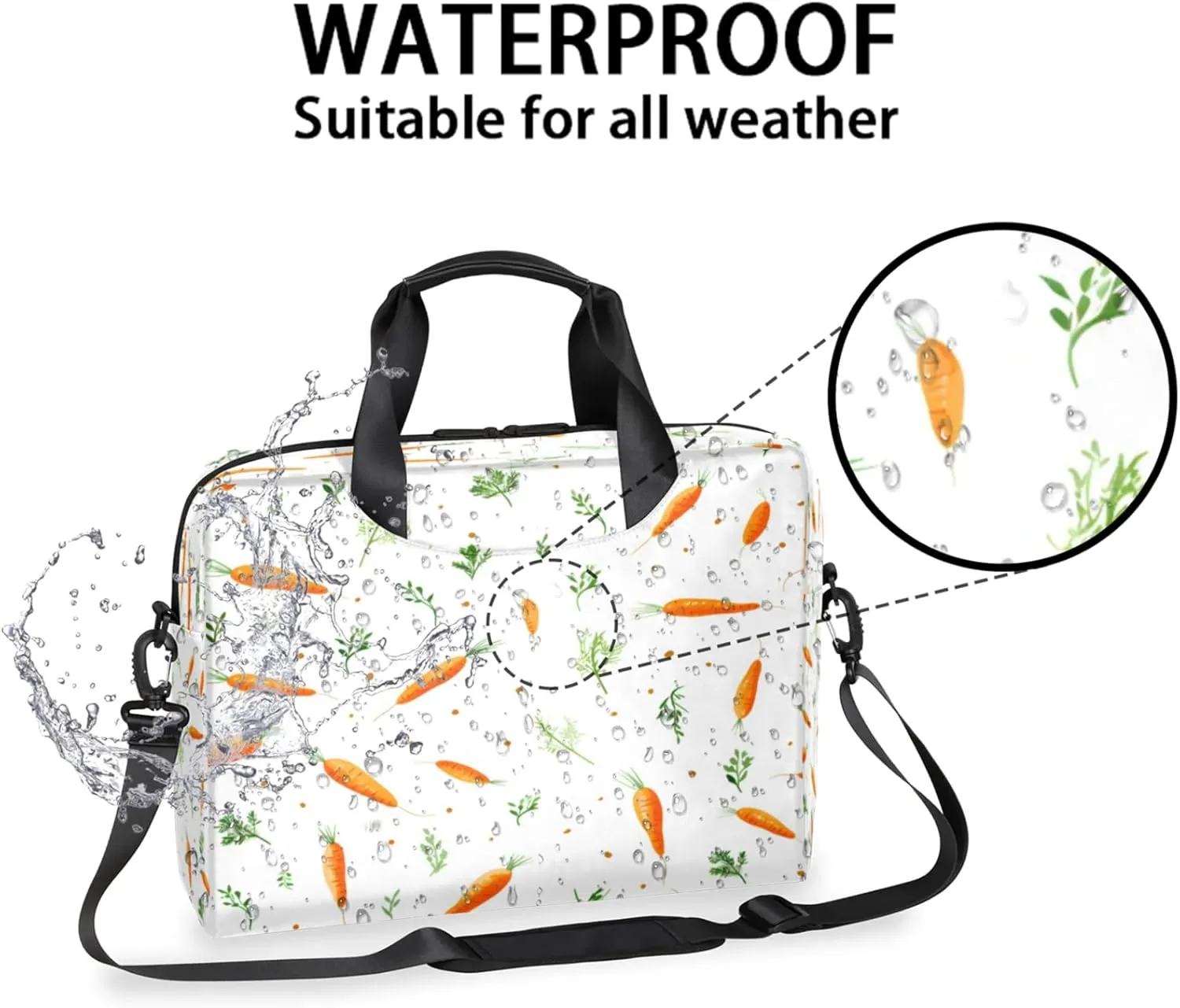 Laptop Shoulder Bag Compatible with Handle, Messenger Shoulder Case for Laptop or Tablet, Laptop Carrying Case
