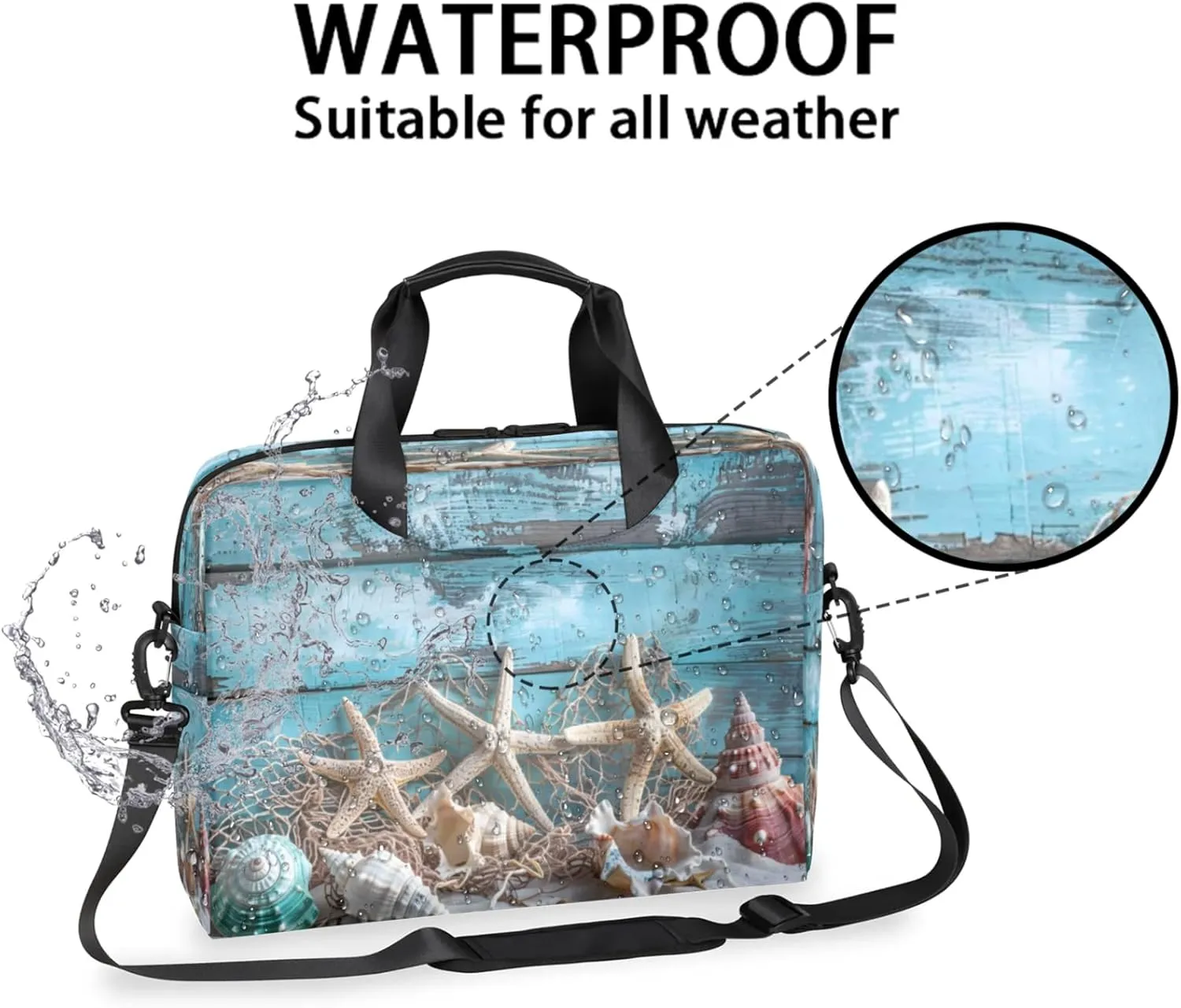 Laptop Shoulder Bag Compatible with Handle, Messenger Shoulder Case for Laptop or Tablet, Laptop Carrying Case