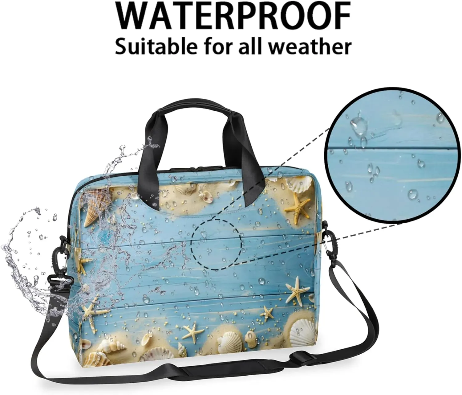 Laptop Shoulder Bag Compatible with Handle, Messenger Shoulder Case for Laptop or Tablet, Laptop Carrying Case