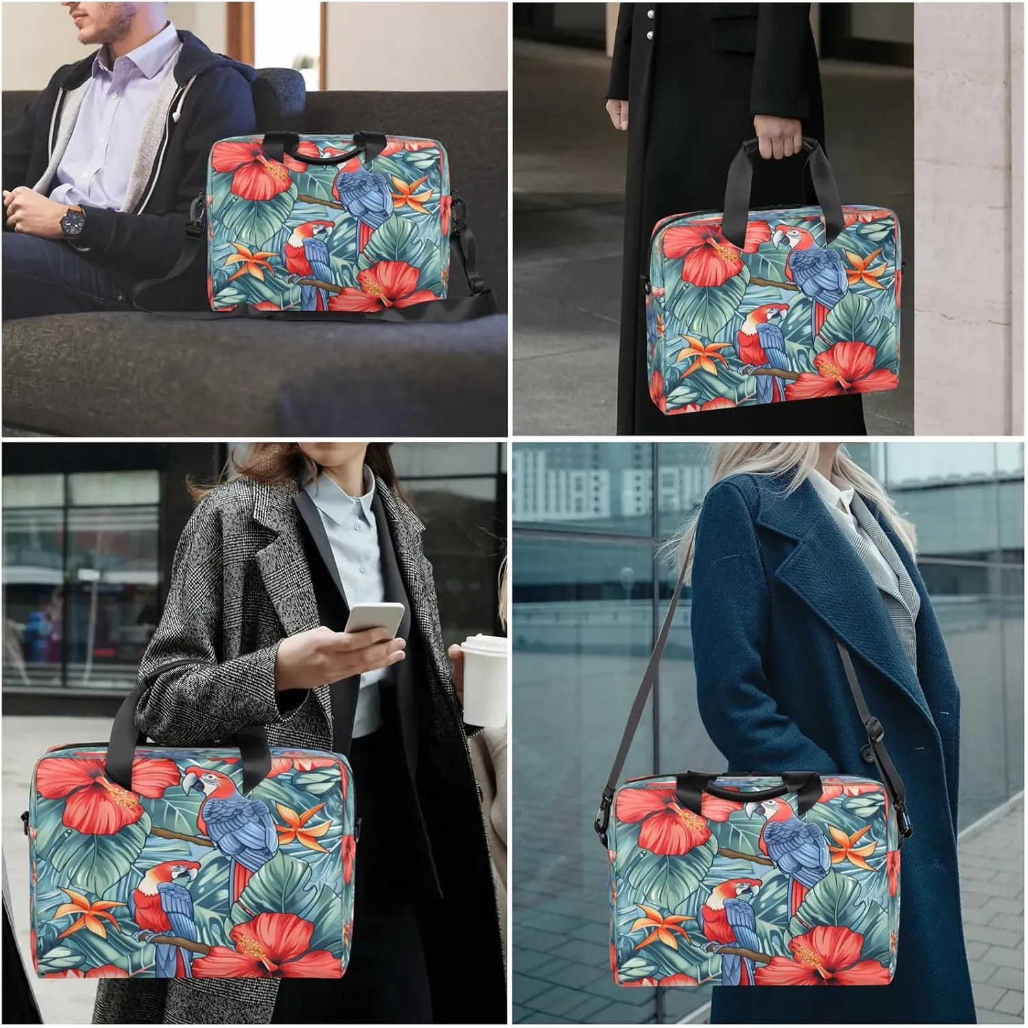 Laptop Shoulder Bag Compatible with Handle, Messenger Shoulder Case for Laptop or Tablet, Laptop Carrying Case