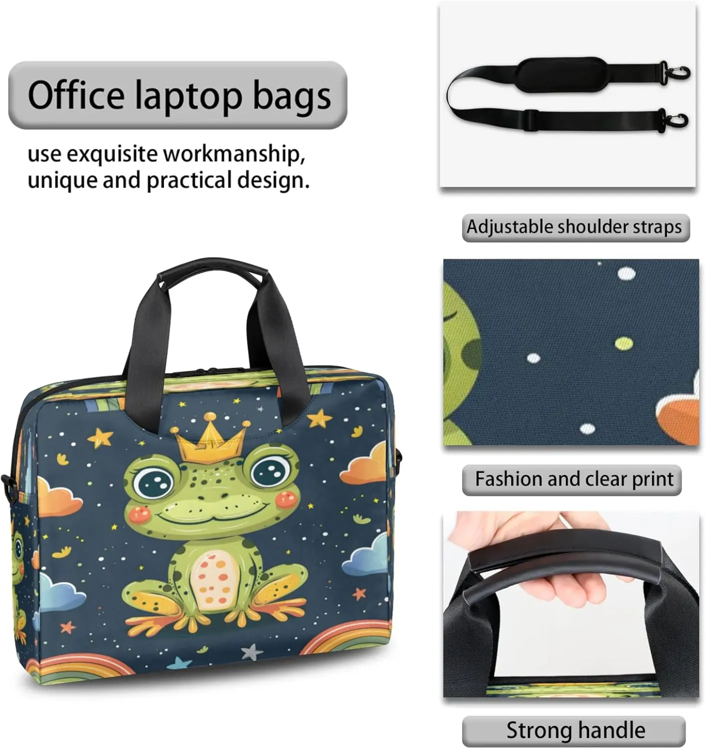 Laptop Shoulder Bag Compatible with Handle, Messenger Shoulder Case for Laptop or Tablet, Laptop Carrying Case