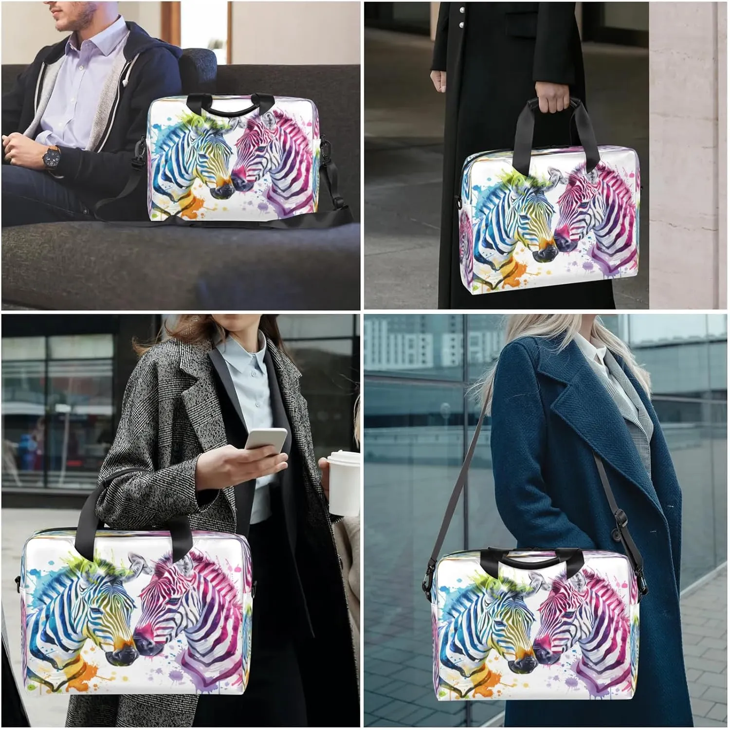 Laptop Shoulder Bag Compatible with Handle, Messenger Shoulder Case for Laptop or Tablet, Laptop Carrying Case