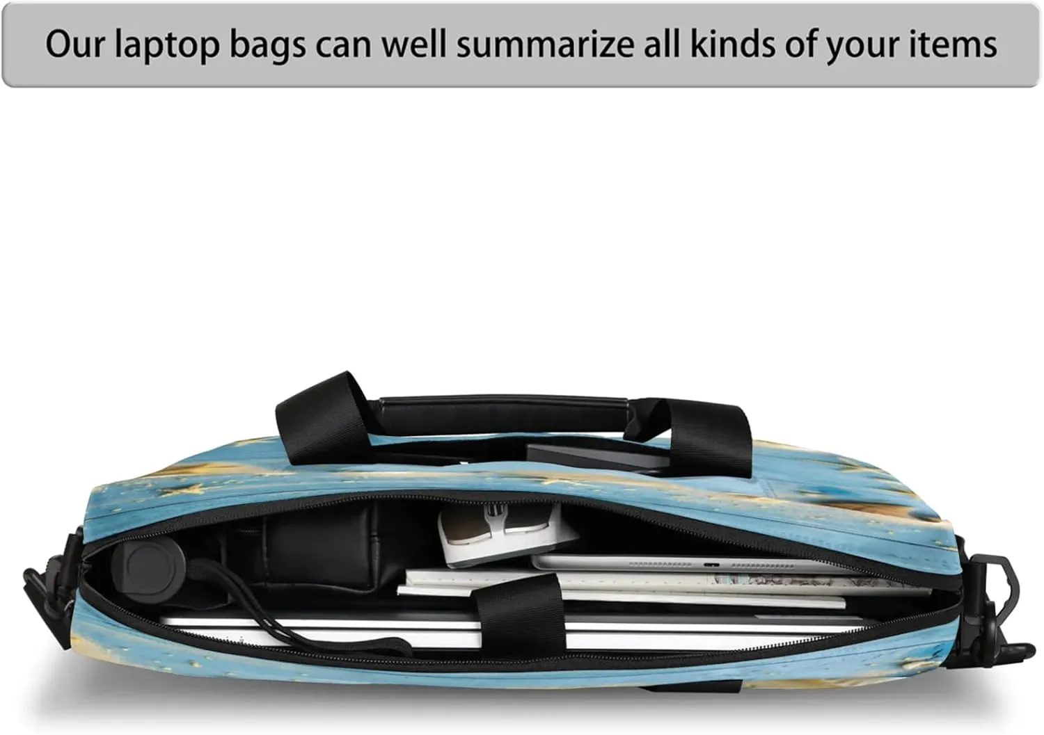 Laptop Shoulder Bag Compatible with Handle, Messenger Shoulder Case for Laptop or Tablet, Laptop Carrying Case