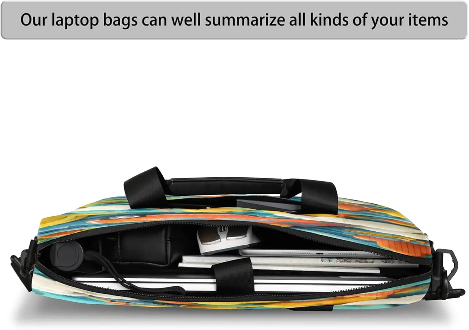 Laptop Shoulder Bag Compatible with Handle, Messenger Shoulder Case for Laptop or Tablet, Laptop Carrying Case