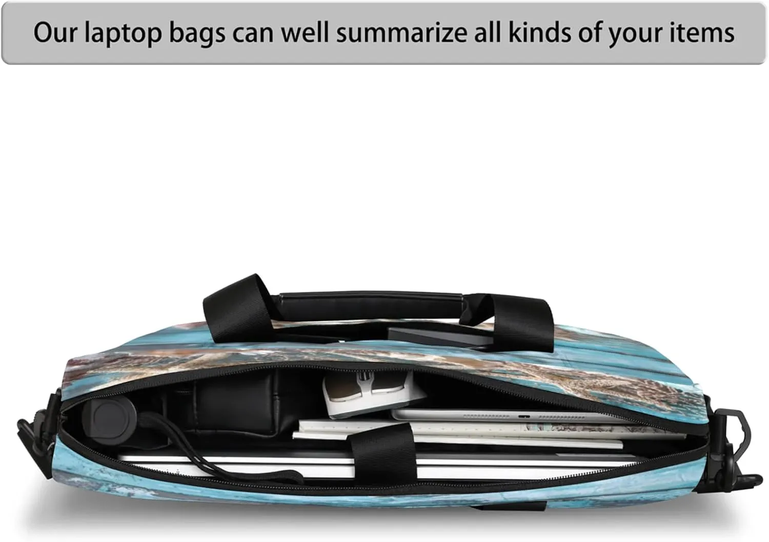 Laptop Shoulder Bag Compatible with Handle, Messenger Shoulder Case for Laptop or Tablet, Laptop Carrying Case