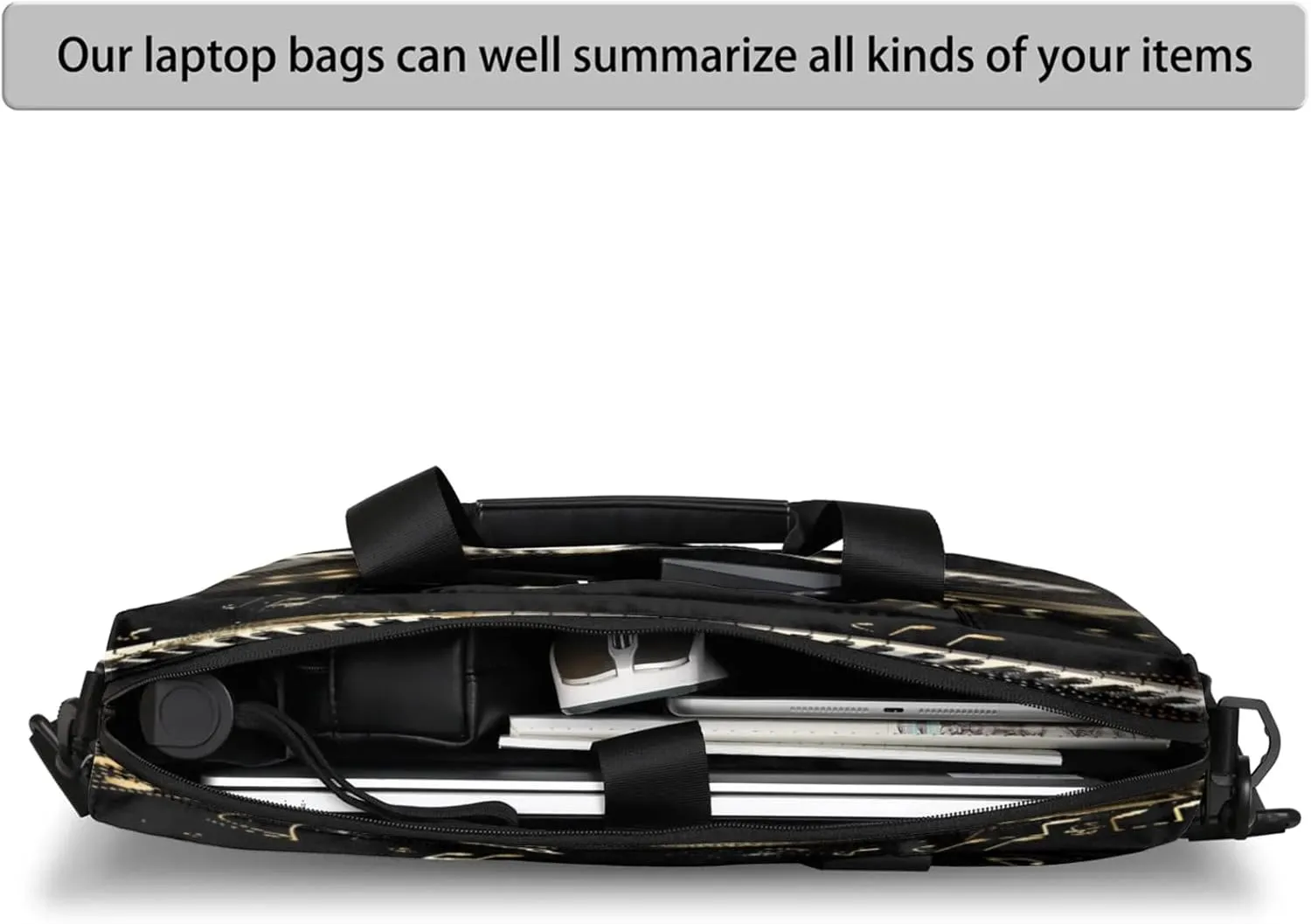 Laptop Shoulder Bag Compatible with Handle, Messenger Shoulder Case for Laptop or Tablet, Laptop Carrying Case