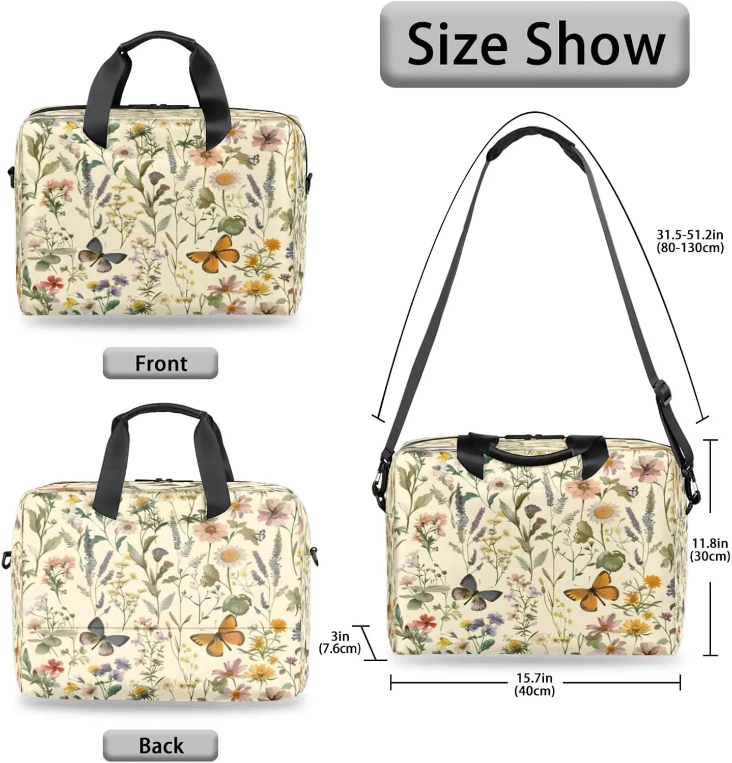 Laptop Shoulder Bag Compatible with Handle, Messenger Shoulder Case for Laptop or Tablet, Laptop Carrying Case