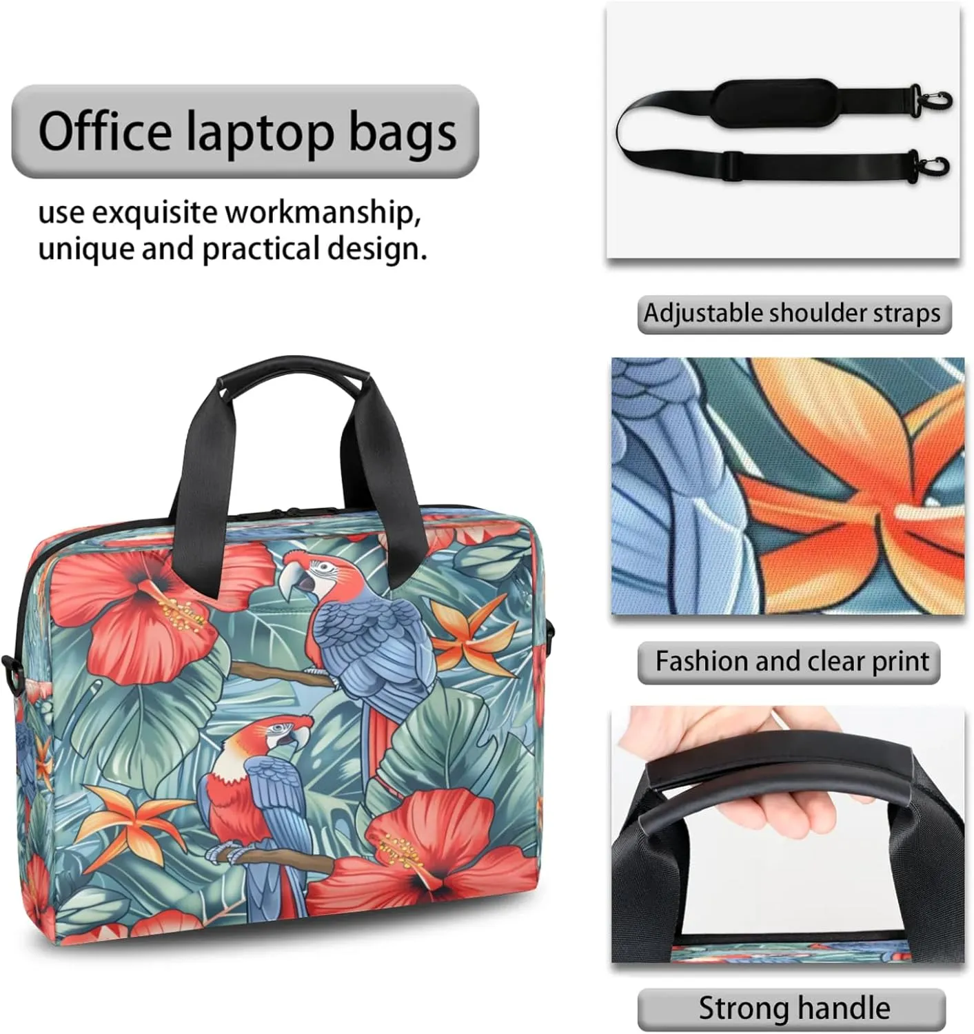 Laptop Shoulder Bag Compatible with Handle, Messenger Shoulder Case for Laptop or Tablet, Laptop Carrying Case