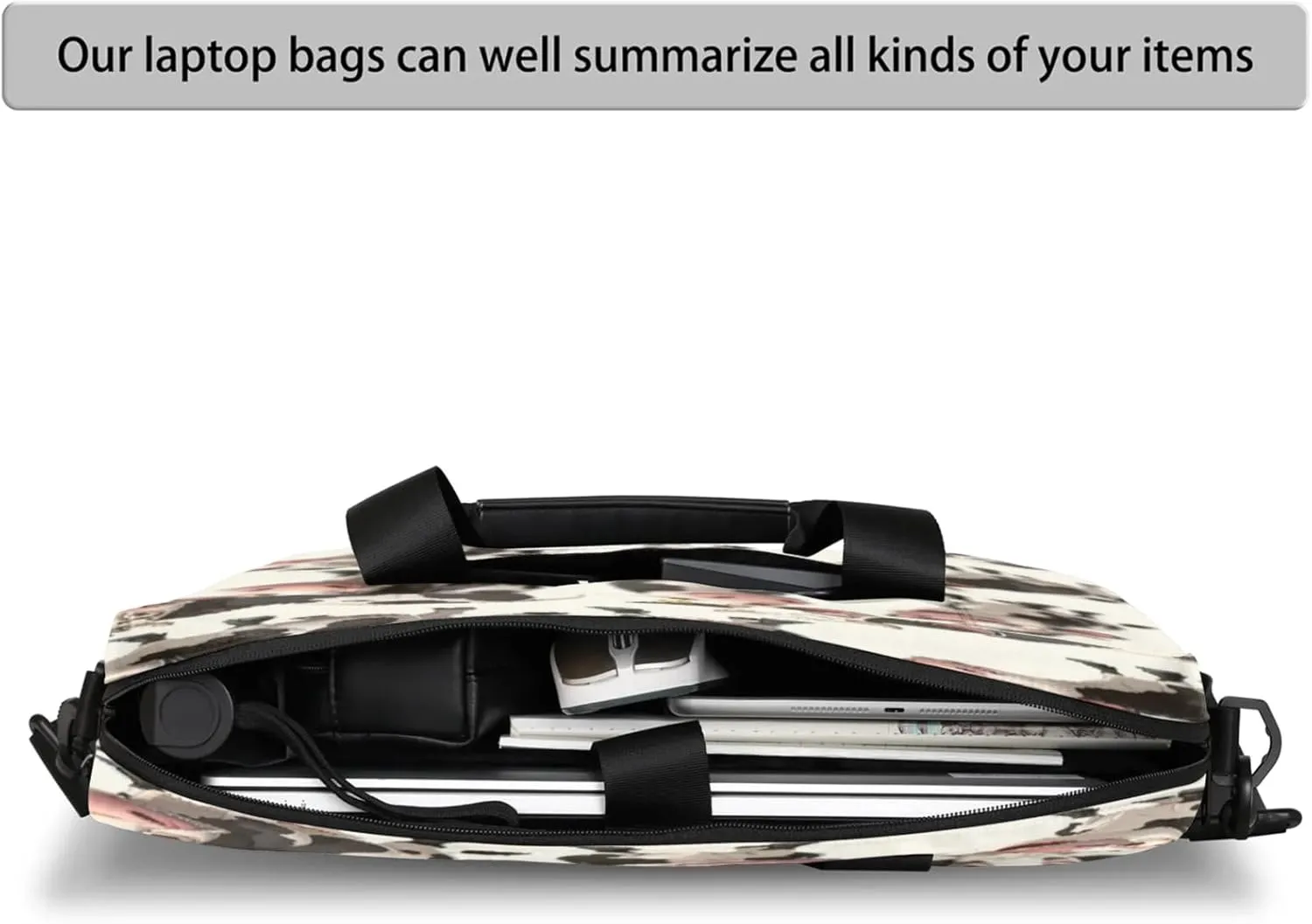 Laptop Shoulder Bag Compatible with Handle, Messenger Shoulder Case for Laptop or Tablet, Laptop Carrying Case