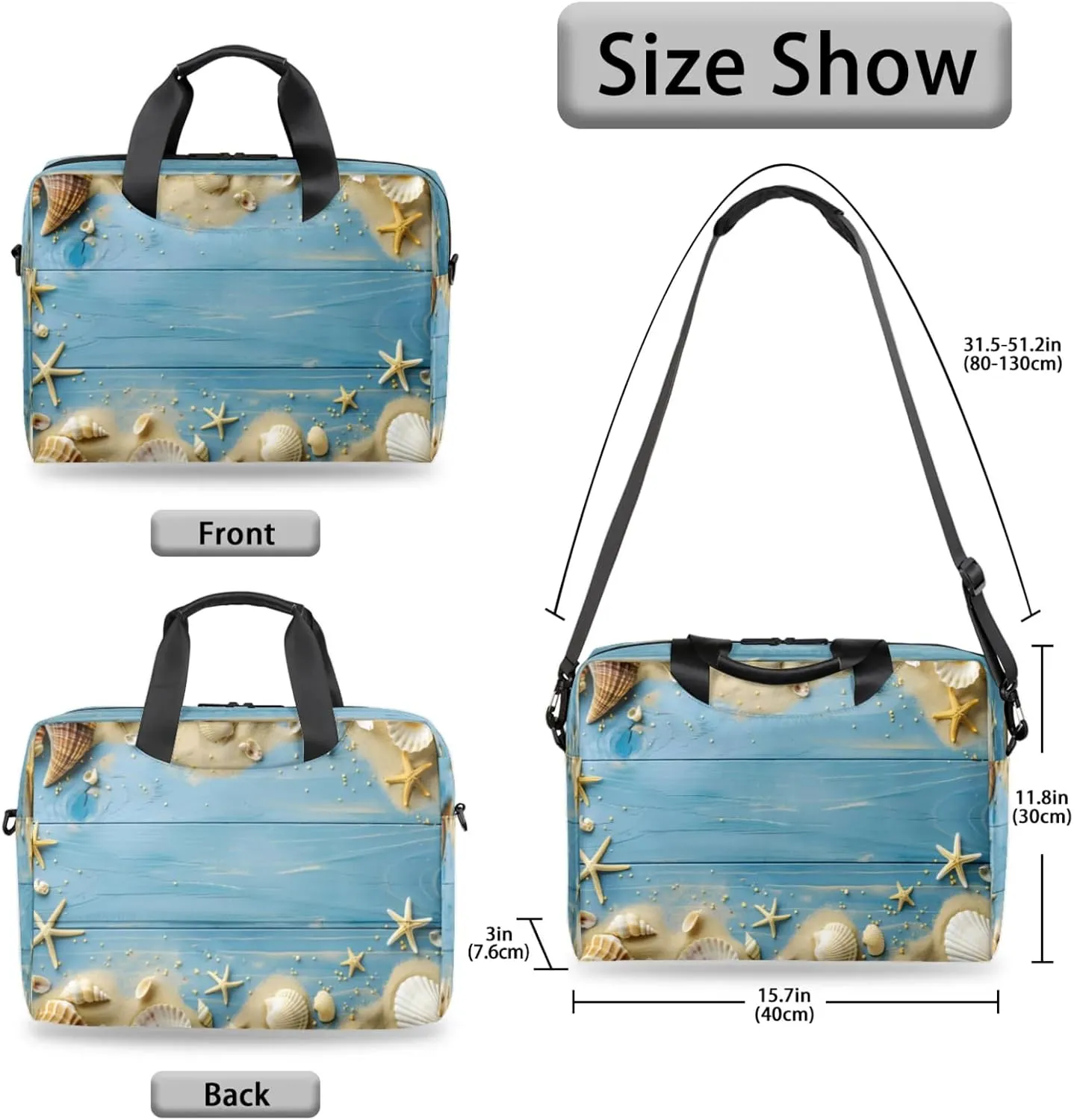 Laptop Shoulder Bag Compatible with Handle, Messenger Shoulder Case for Laptop or Tablet, Laptop Carrying Case