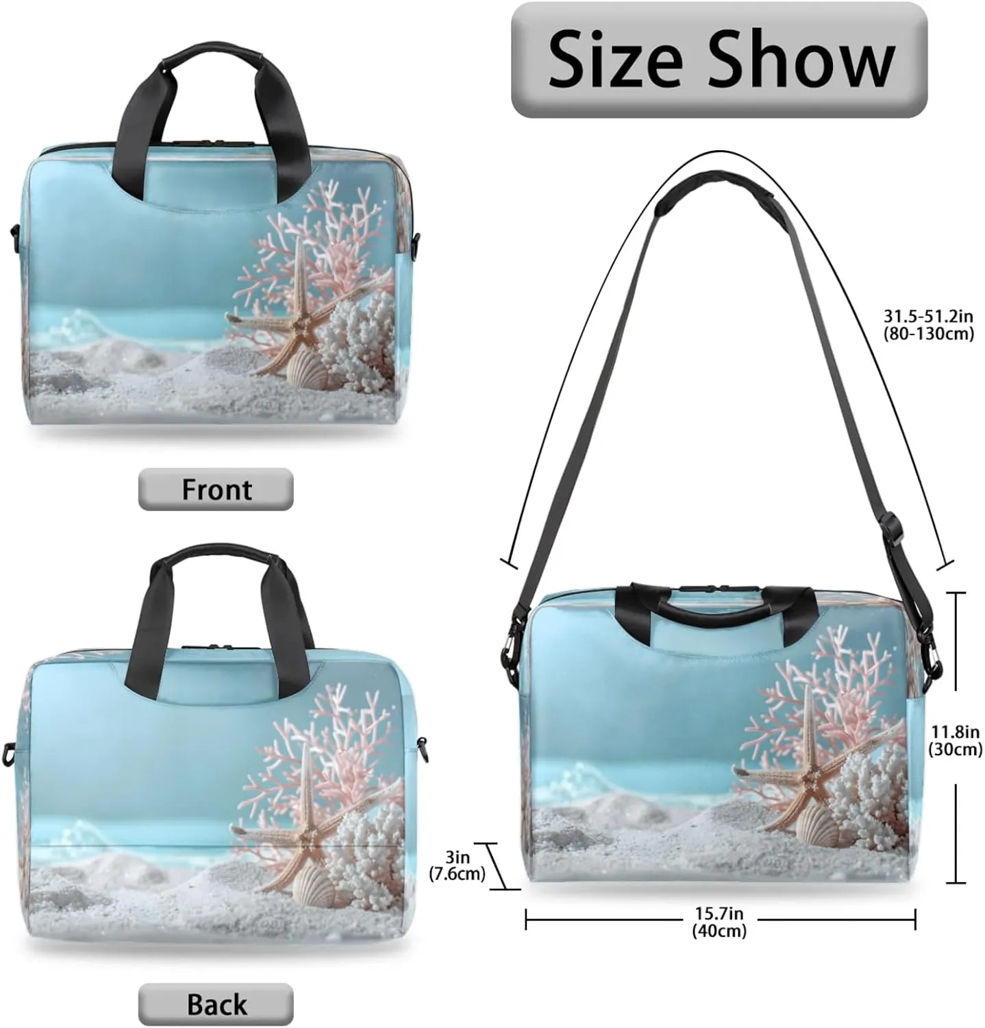 Laptop Shoulder Bag Compatible with Handle, Messenger Shoulder Case for Laptop or Tablet, Laptop Carrying Case