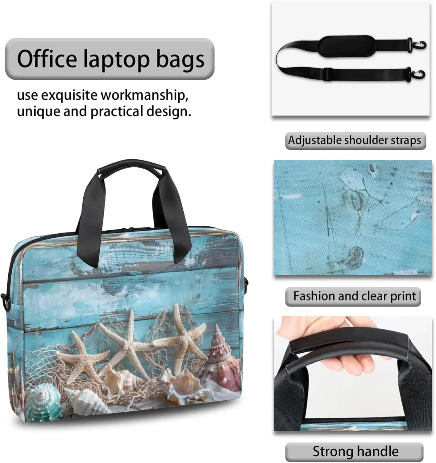 Laptop Shoulder Bag Compatible with Handle, Messenger Shoulder Case for Laptop or Tablet, Laptop Carrying Case