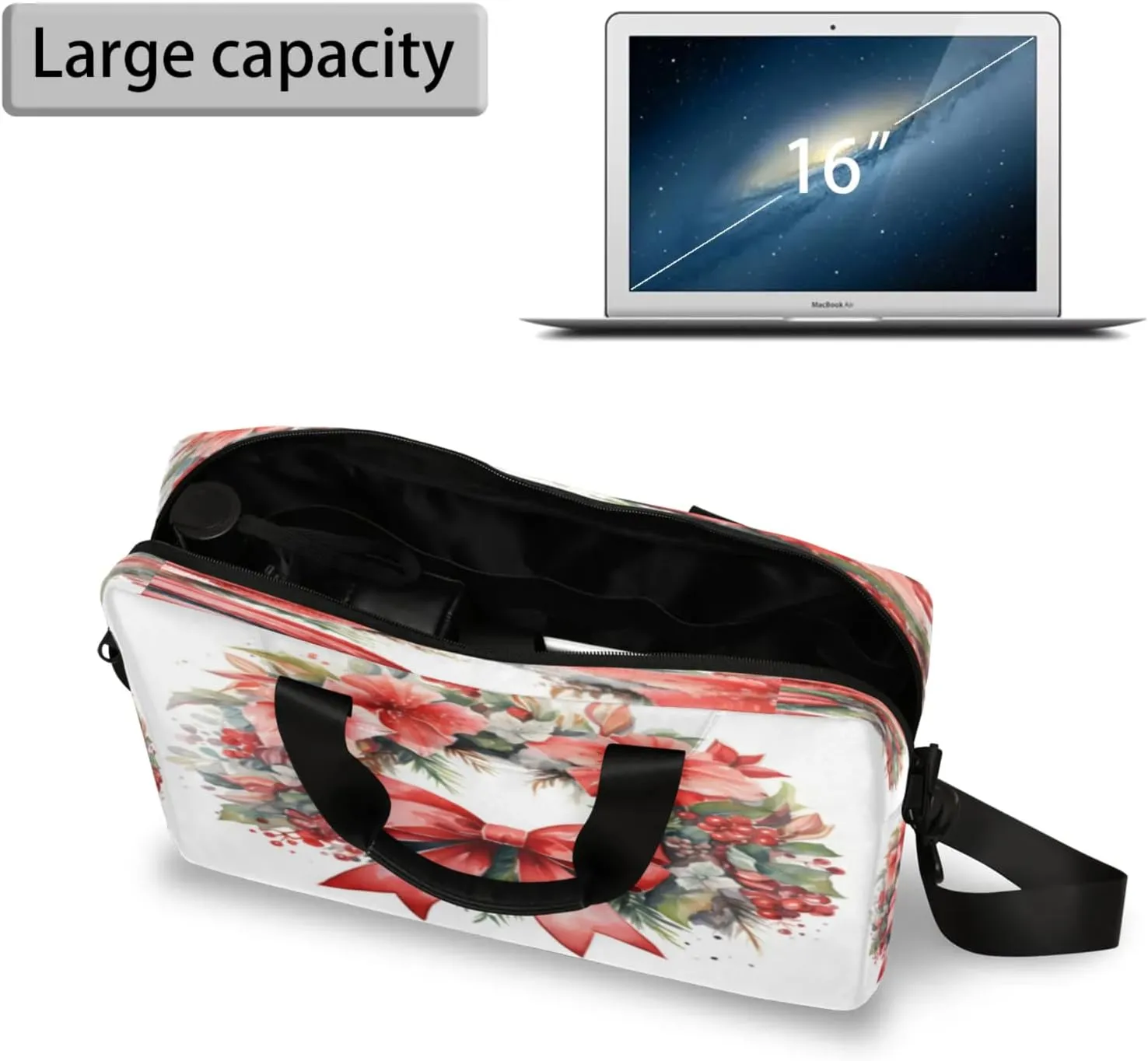 Laptop Shoulder Bag Compatible with Handle, Messenger Shoulder Case for Tablet, Laptop Carrying Case
