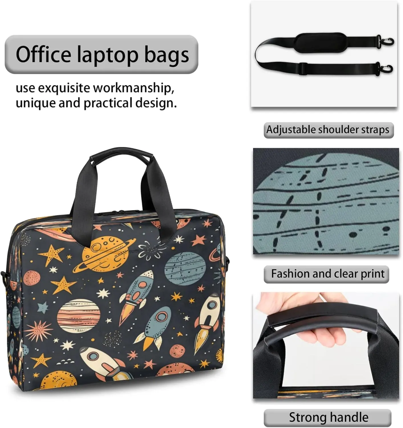 Laptop Shoulder Bag Compatible with Handle, Messenger Shoulder Case for Tablet, Laptop Carrying Case