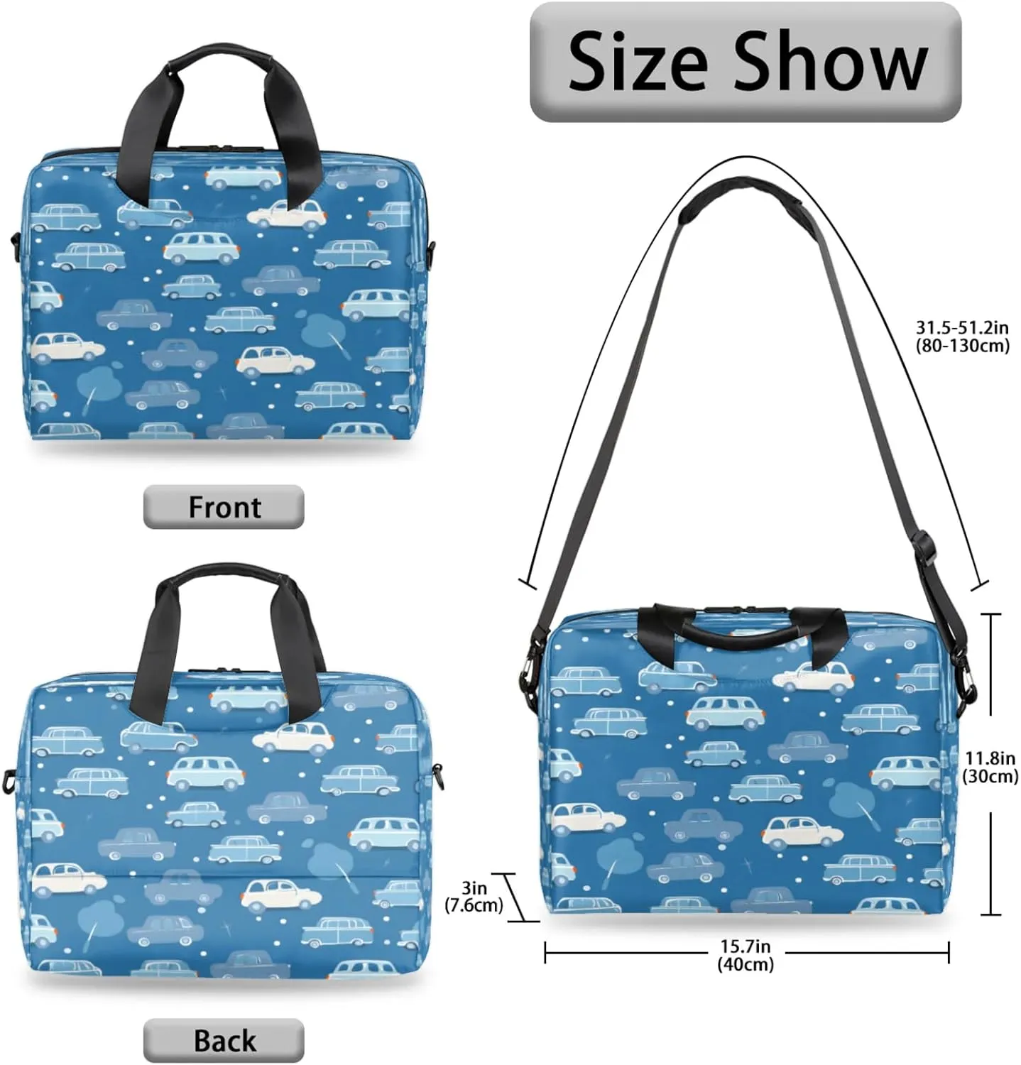 Laptop Shoulder Bag Compatible with Handle, Messenger Shoulder Case for Tablet, Laptop Carrying Case