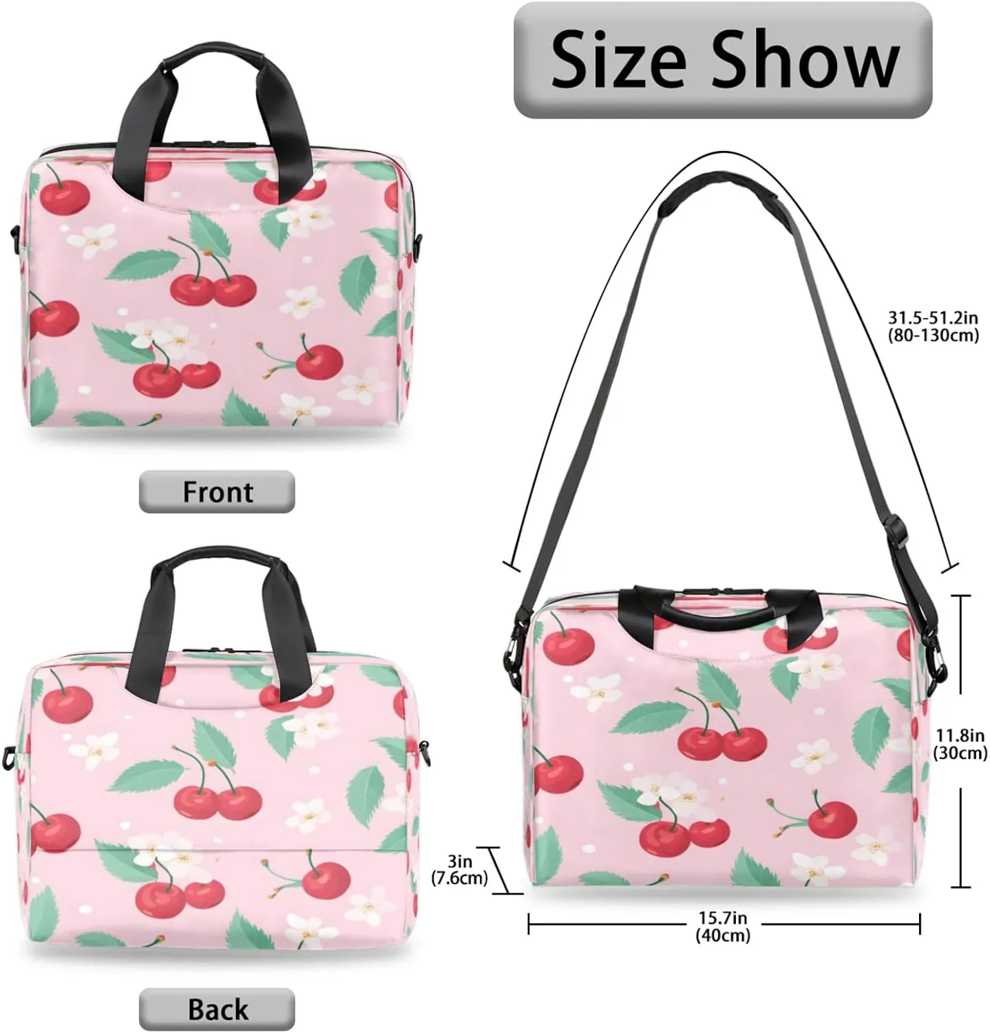 Laptop Shoulder Bag Compatible with Handle, Messenger Shoulder Case for Tablet, Laptop Carrying Case