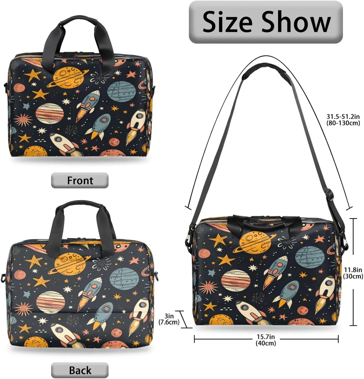 Laptop Shoulder Bag Compatible with Handle, Messenger Shoulder Case for Tablet, Laptop Carrying Case