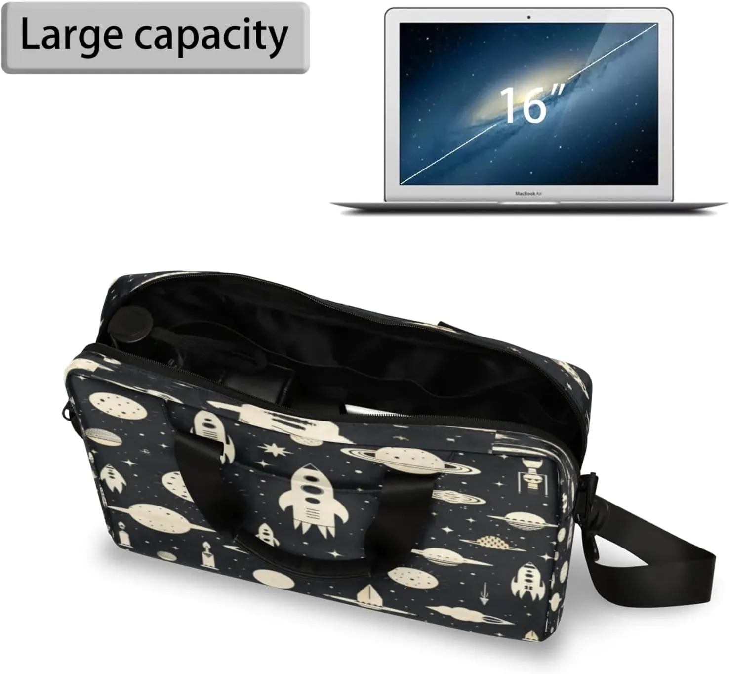 Laptop Shoulder Bag Compatible with Handle, Messenger Shoulder Case for Tablet, Laptop Carrying Case