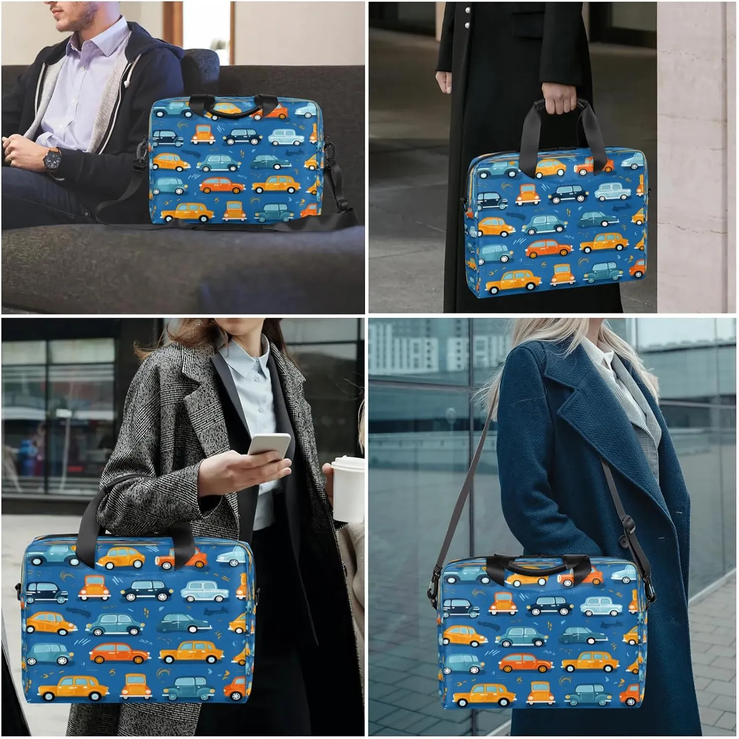 Laptop Shoulder Bag Compatible with Handle, Messenger Shoulder Case for Tablet, Laptop Carrying Case