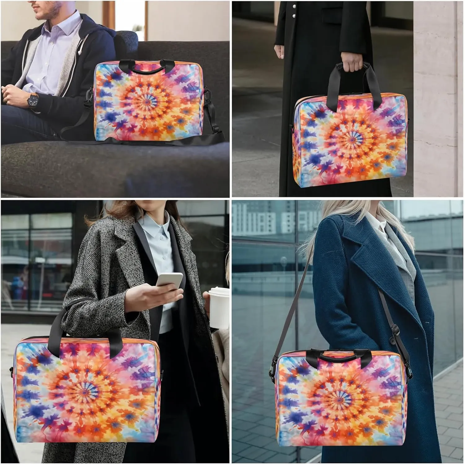 Laptop Shoulder Bag Compatible with Handle, Messenger Shoulder Case for Tablet, Laptop Carrying Case