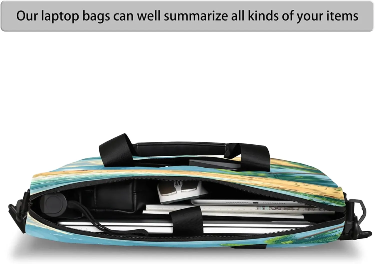 Laptop Shoulder Bag Compatible with Handle, Messenger Shoulder Case for Tablet, Laptop Carrying Case