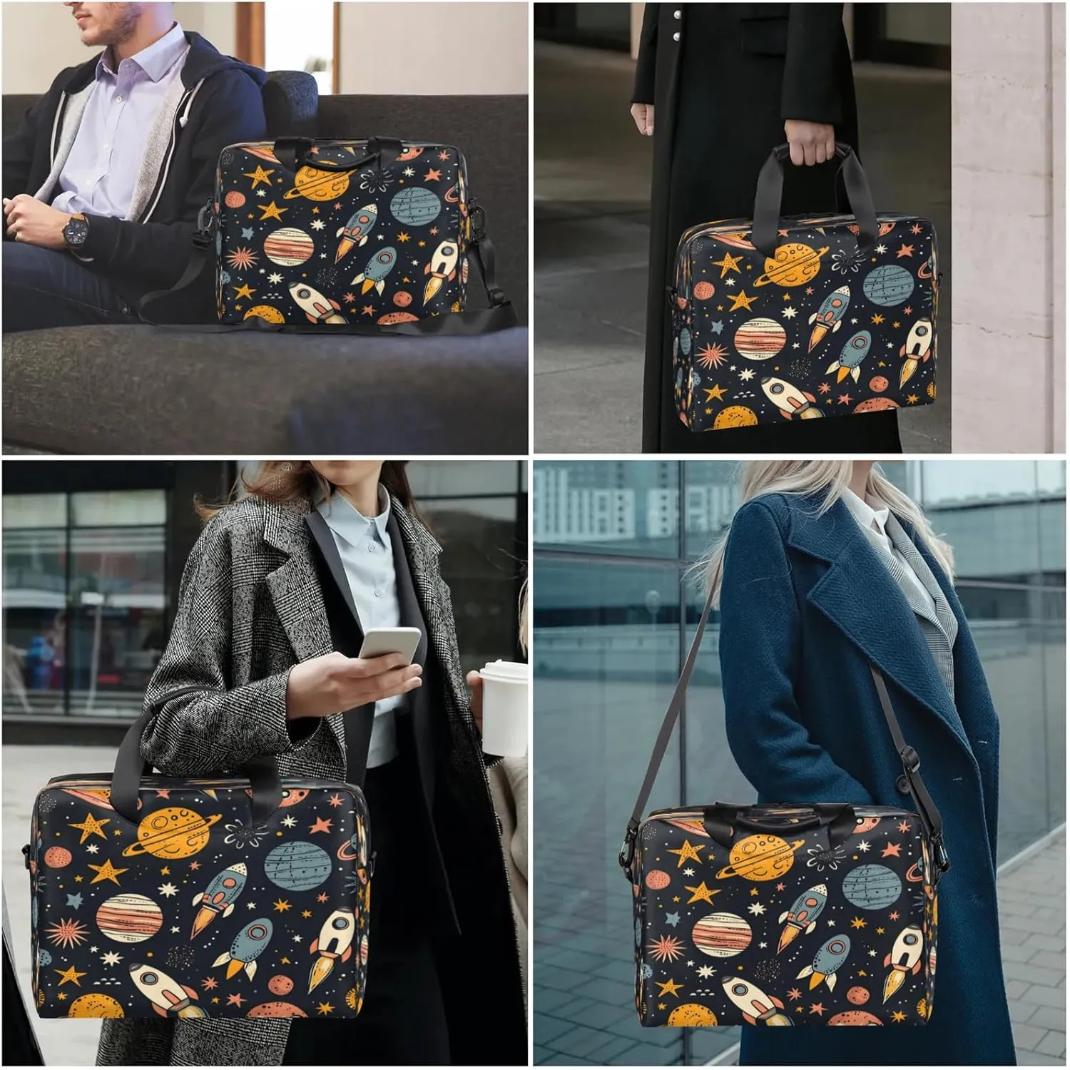 Laptop Shoulder Bag Compatible with Handle, Messenger Shoulder Case for Tablet, Laptop Carrying Case