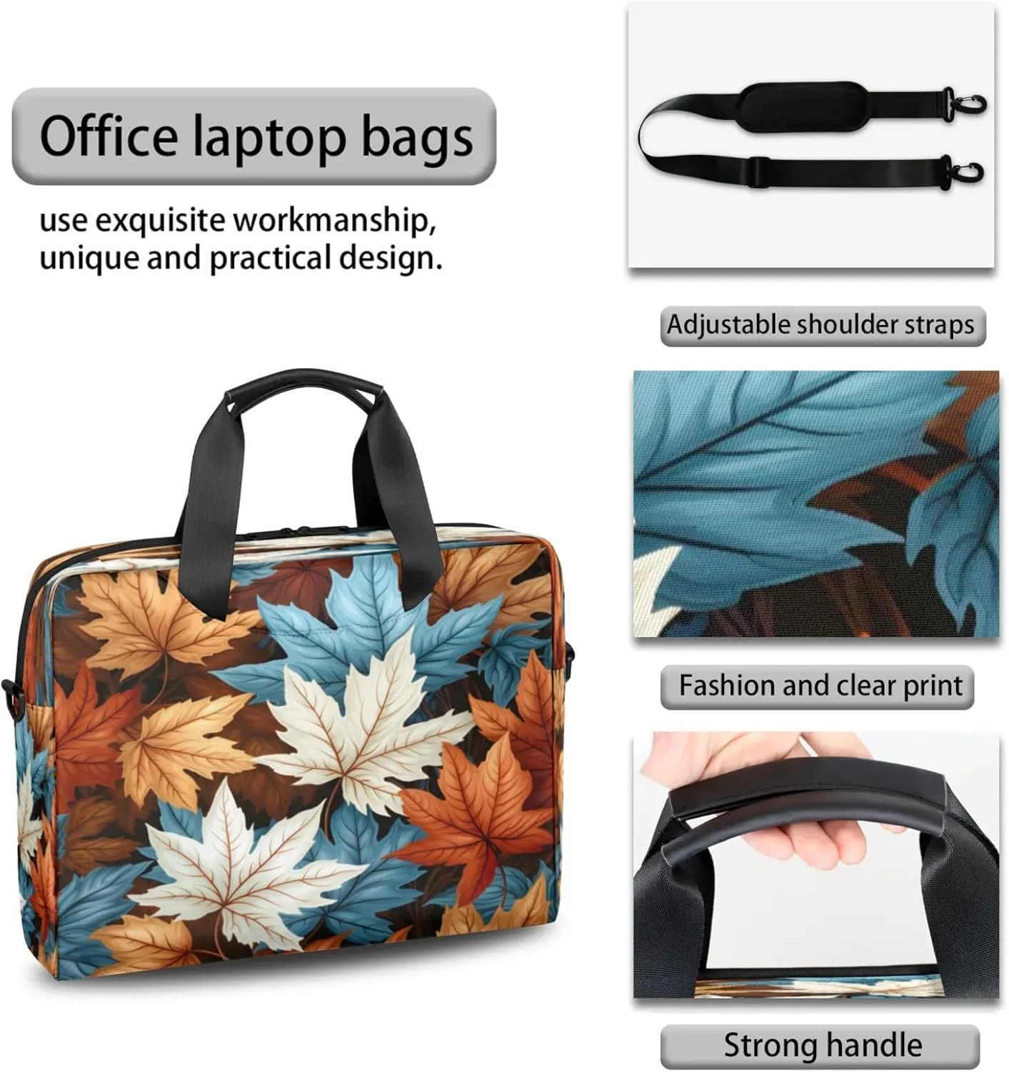 Laptop Shoulder Bag Compatible with Handle, Messenger Shoulder Case for Tablet, Laptop Carrying Case