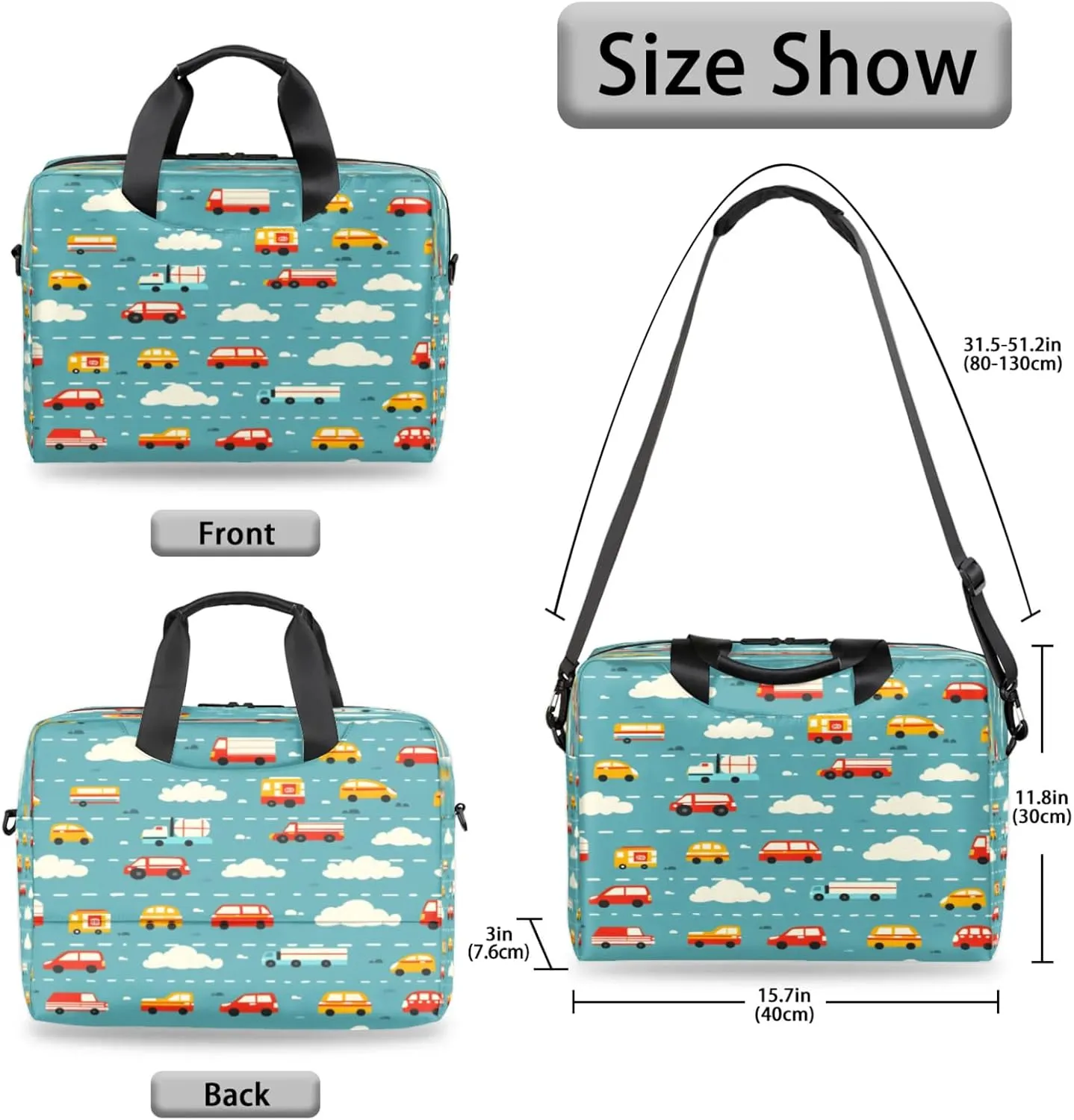 Laptop Shoulder Bag Compatible with Handle, Messenger Shoulder Case for Tablet, Laptop Carrying Case