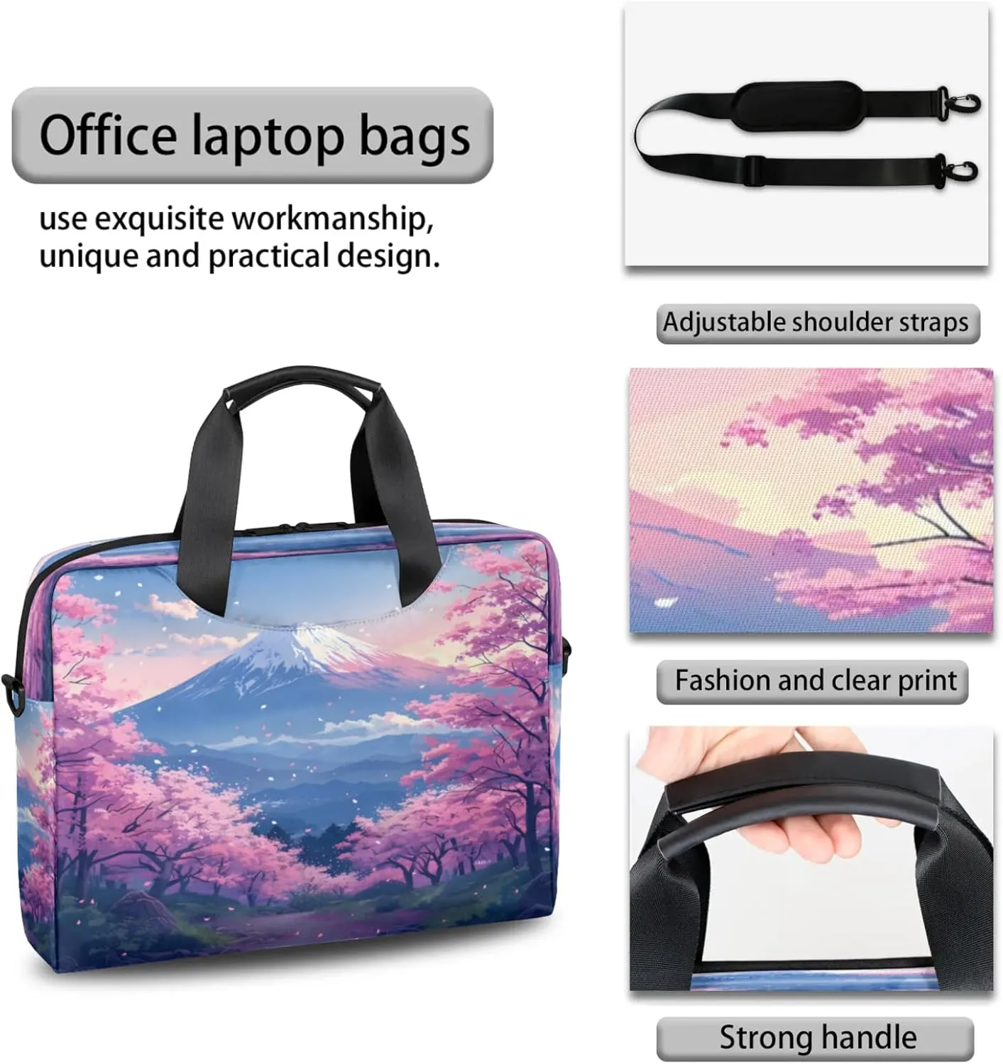 Laptop Shoulder Bag Compatible with Handle, Messenger Shoulder Case for Tablet, Laptop Carrying Case