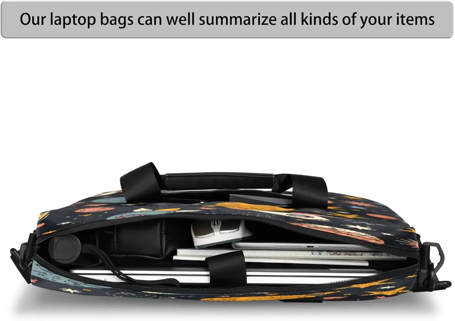 Laptop Shoulder Bag Compatible with Handle, Messenger Shoulder Case for Tablet, Laptop Carrying Case