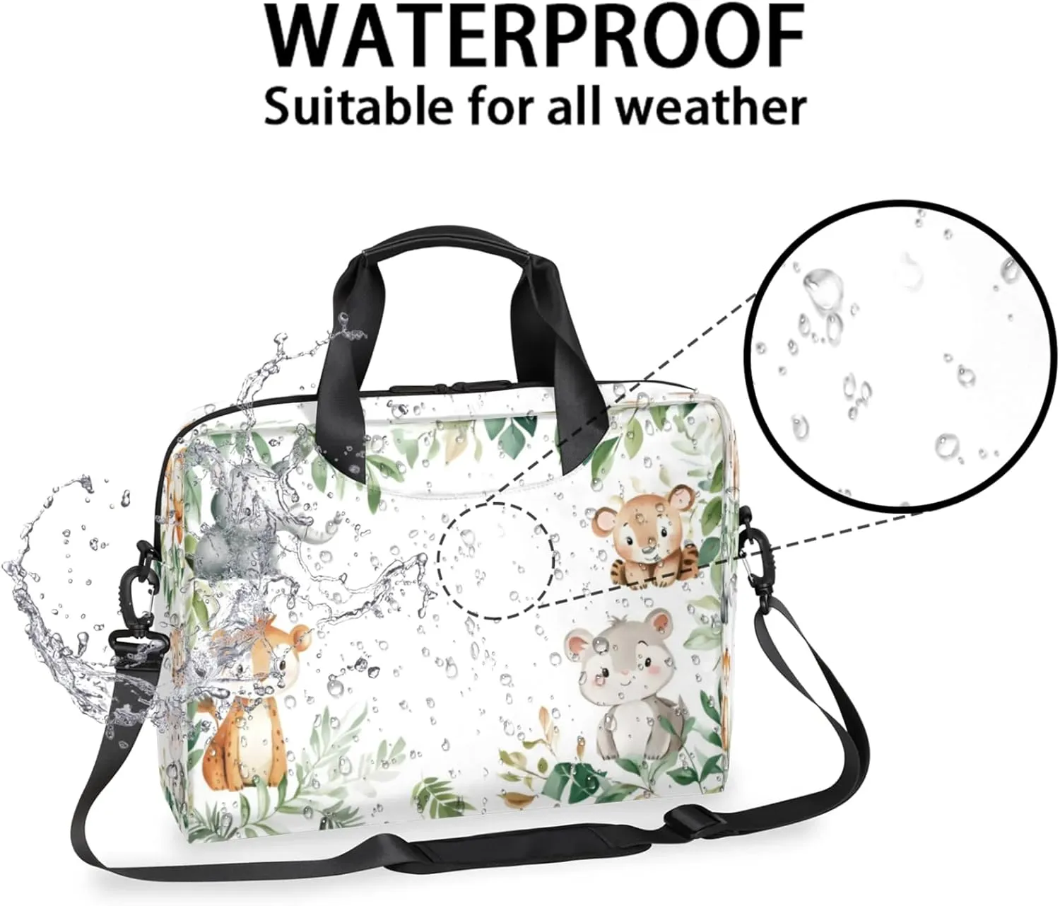 Laptop Shoulder Bag Compatible with Handle, Messenger Shoulder Case for Tablet, Laptop Carrying Case
