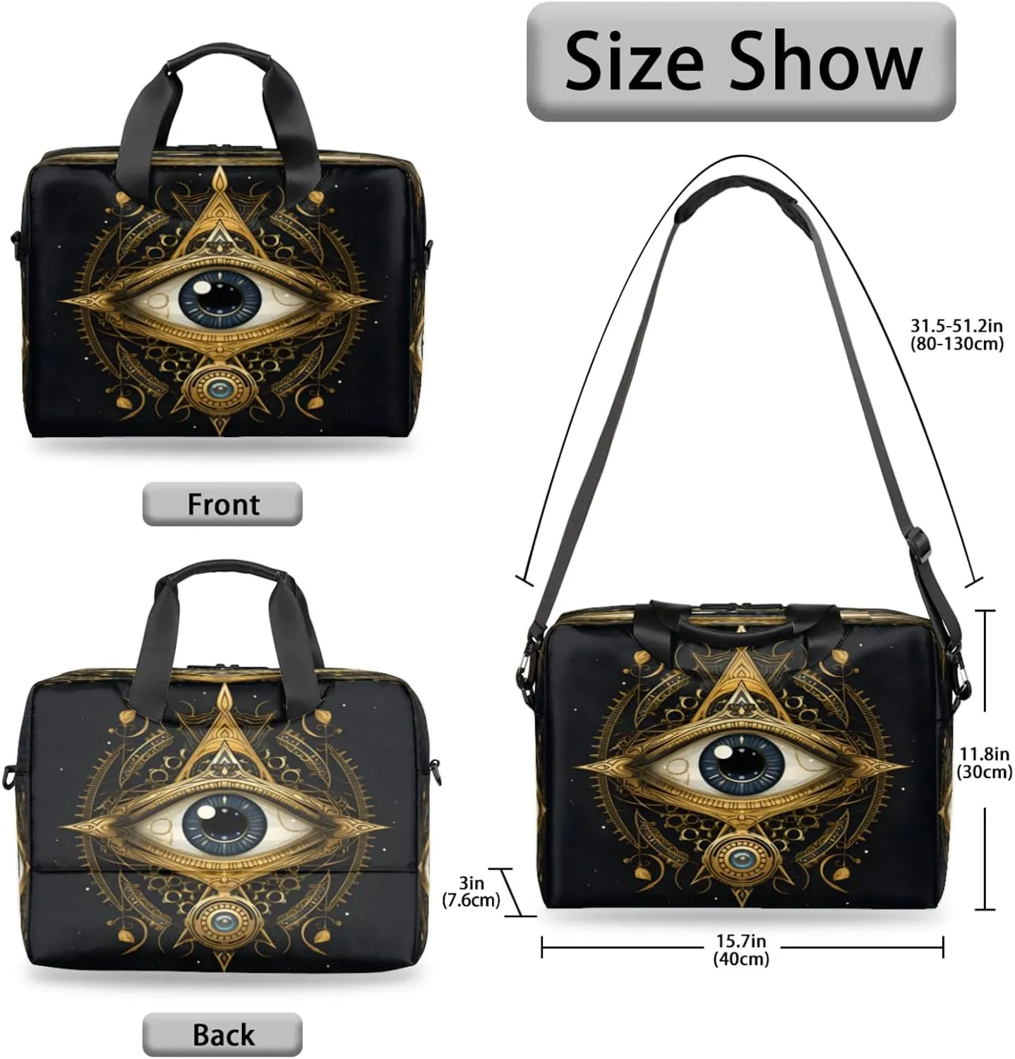 Laptop Shoulder Bag Compatible with Handle, Messenger Shoulder Case for Tablet, Laptop Carrying Case
