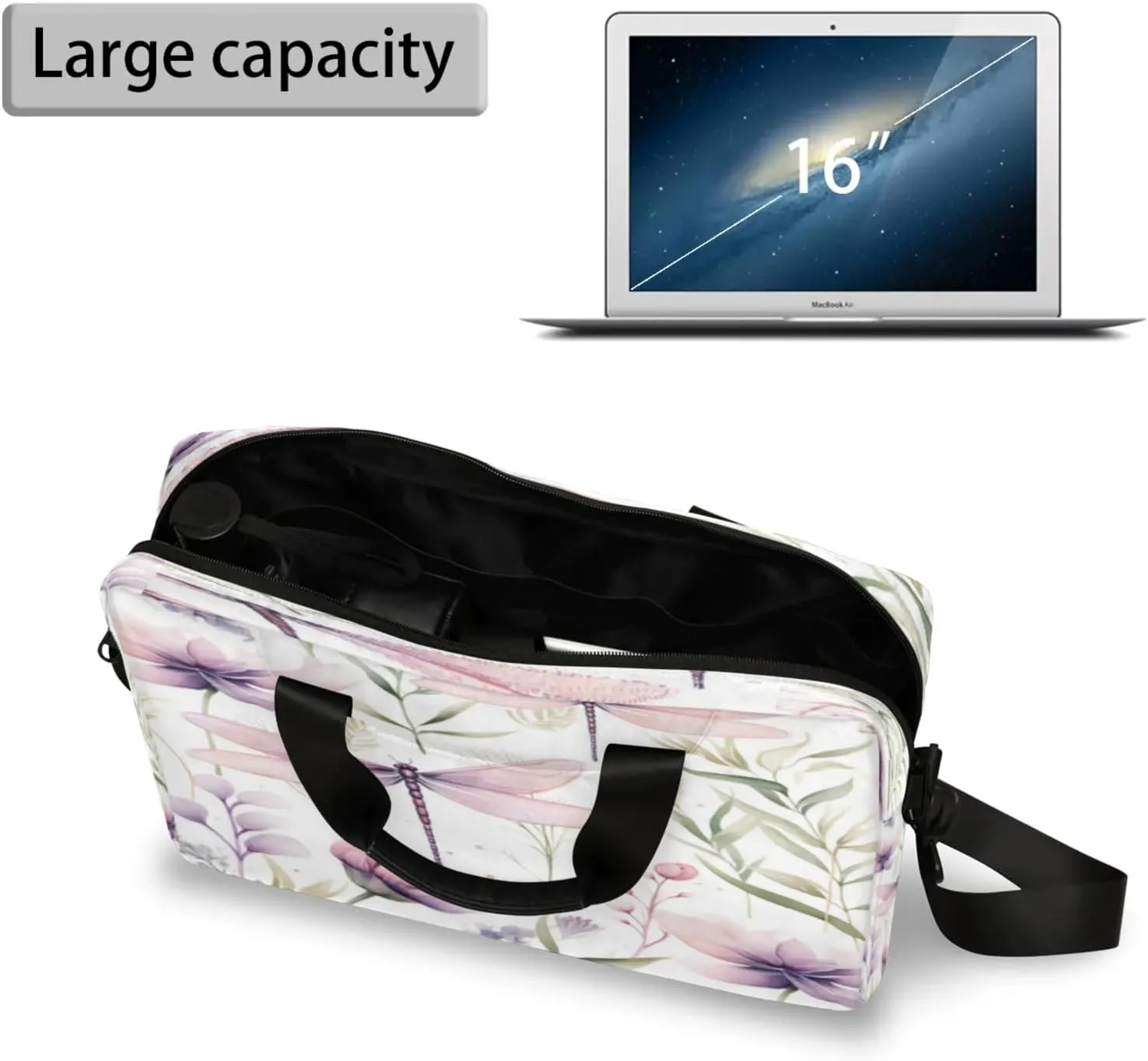 Laptop Shoulder Bag Compatible with Handle, Messenger Shoulder Case for Tablet, Laptop Carrying Case