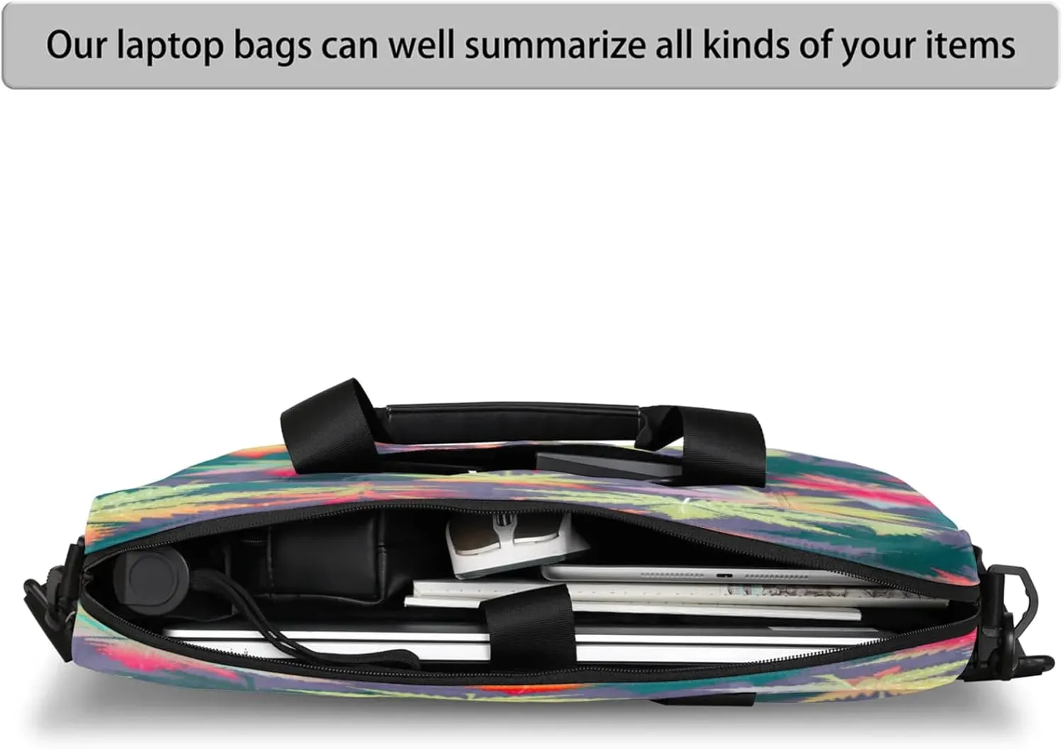 Laptop Shoulder Bag Compatible with Handle, Messenger Shoulder Case for Tablet, Laptop Carrying Case