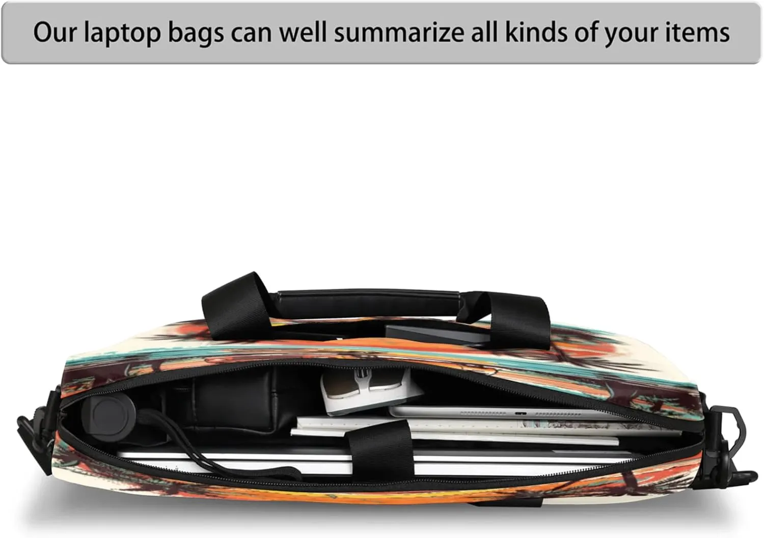 Laptop Shoulder Bag Compatible with Handle, Messenger Shoulder Case for Tablet, Laptop Carrying Case