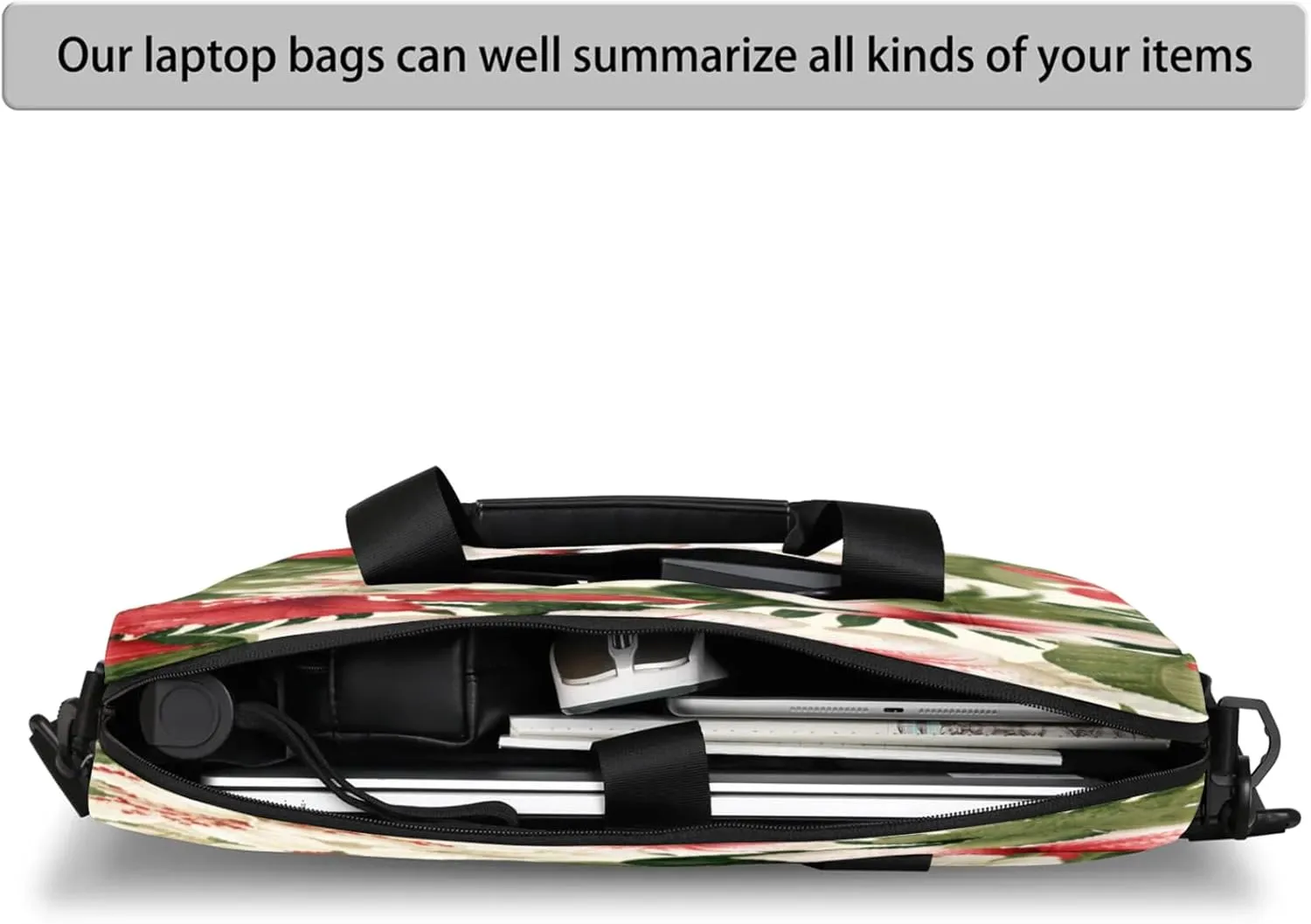 Laptop Shoulder Bag Compatible with Handle, Messenger Shoulder Case for Tablet, Laptop Carrying Case