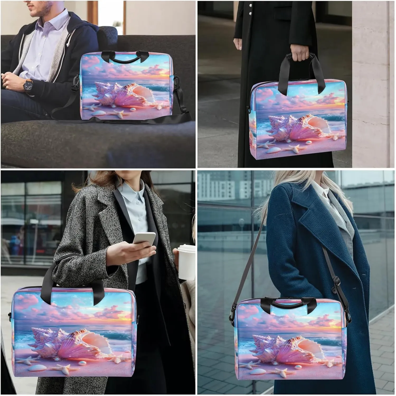 Laptop Shoulder Bag Compatible with Handle, Messenger Shoulder Case for Tablet, Laptop Carrying Case