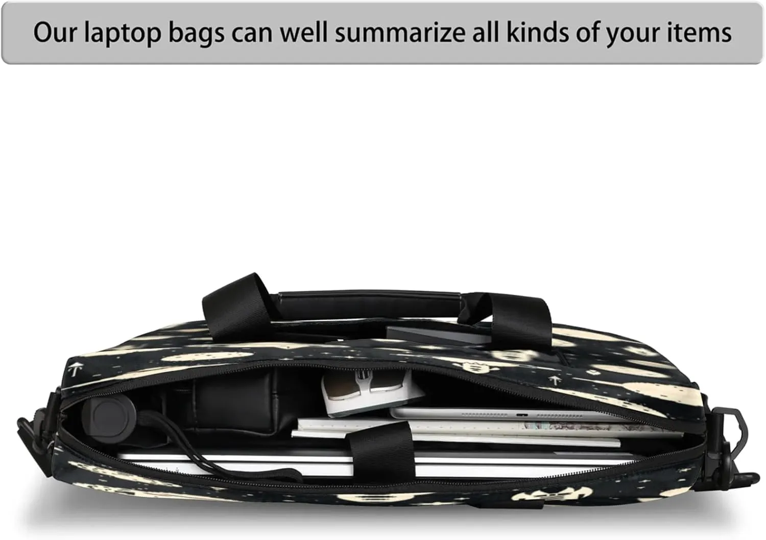 Laptop Shoulder Bag Compatible with Handle, Messenger Shoulder Case for Tablet, Laptop Carrying Case
