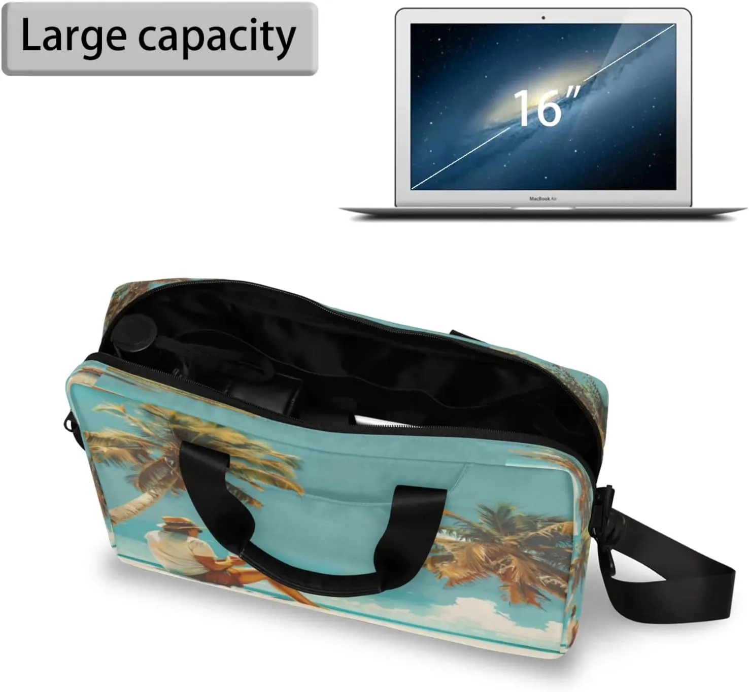 Laptop Shoulder Bag Compatible with Handle, Messenger Shoulder Case for Tablet, Laptop Carrying Case